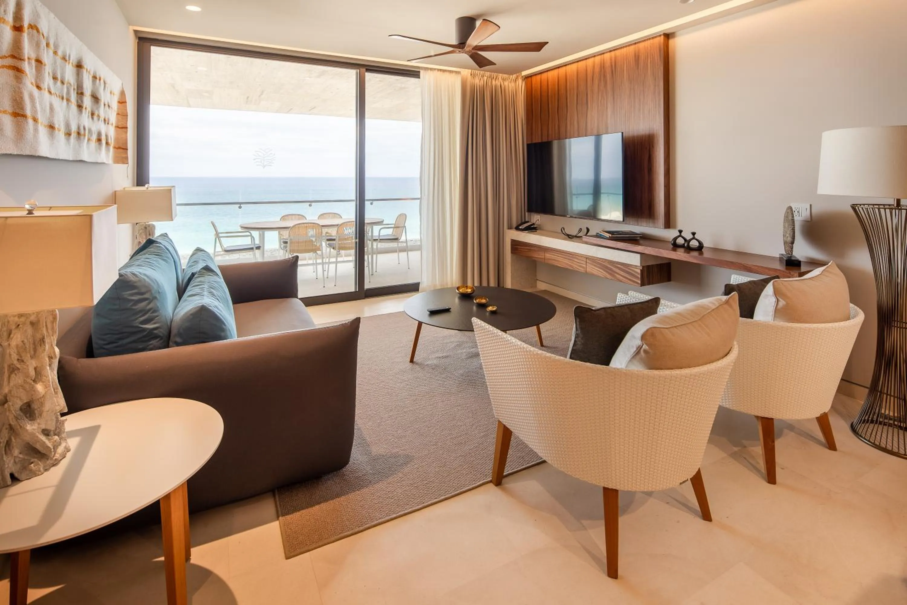 Living room in The Club at Solaz Luxury Villas