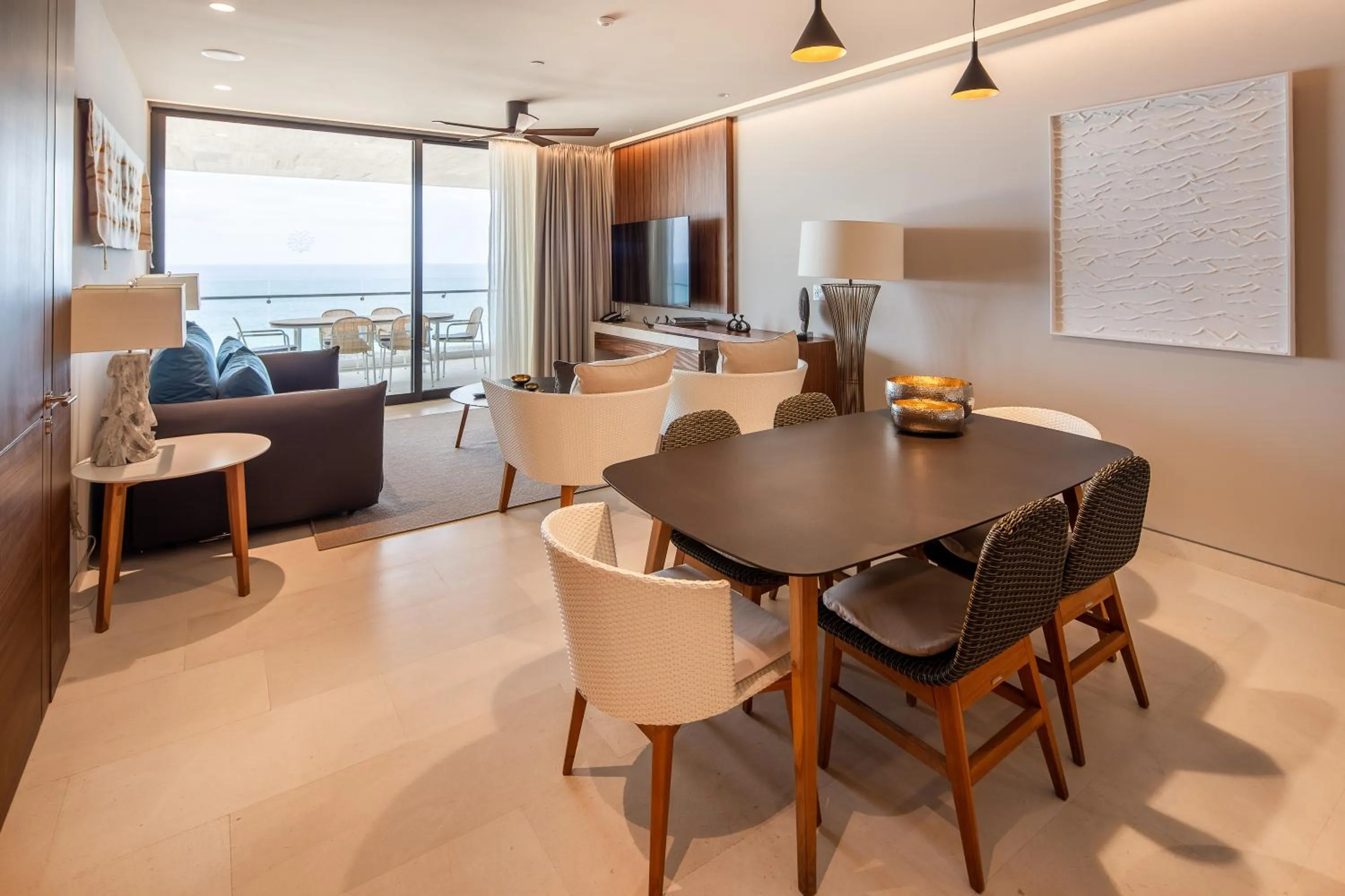 Living room in The Club at Solaz Luxury Villas