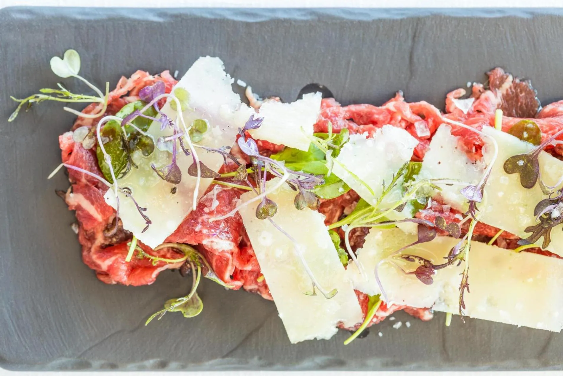 Food in The Club at Solaz Luxury Villas