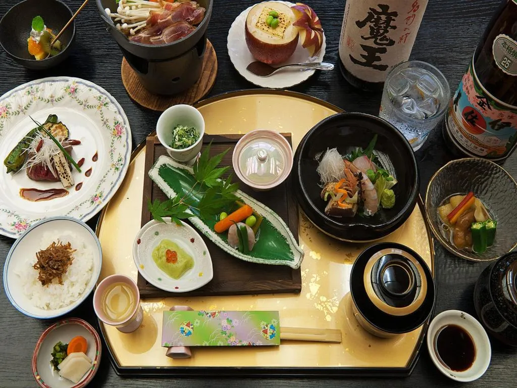 Dinner in Kirishima miyama hotel