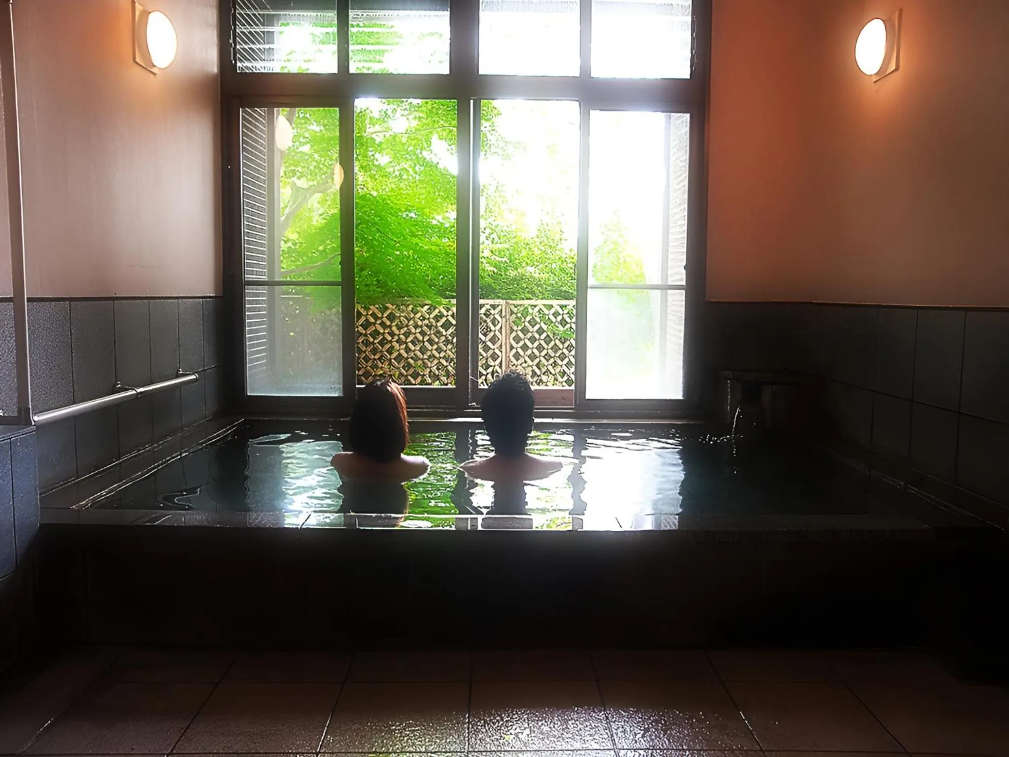 Hot Spring Bath in Kirishima miyama hotel