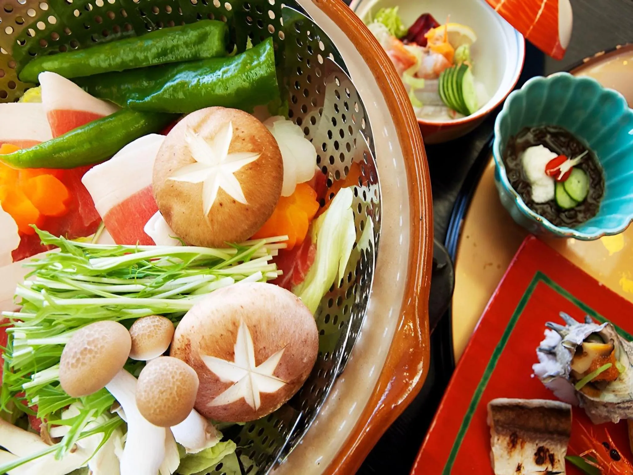 Food and drinks in Kirishima miyama hotel