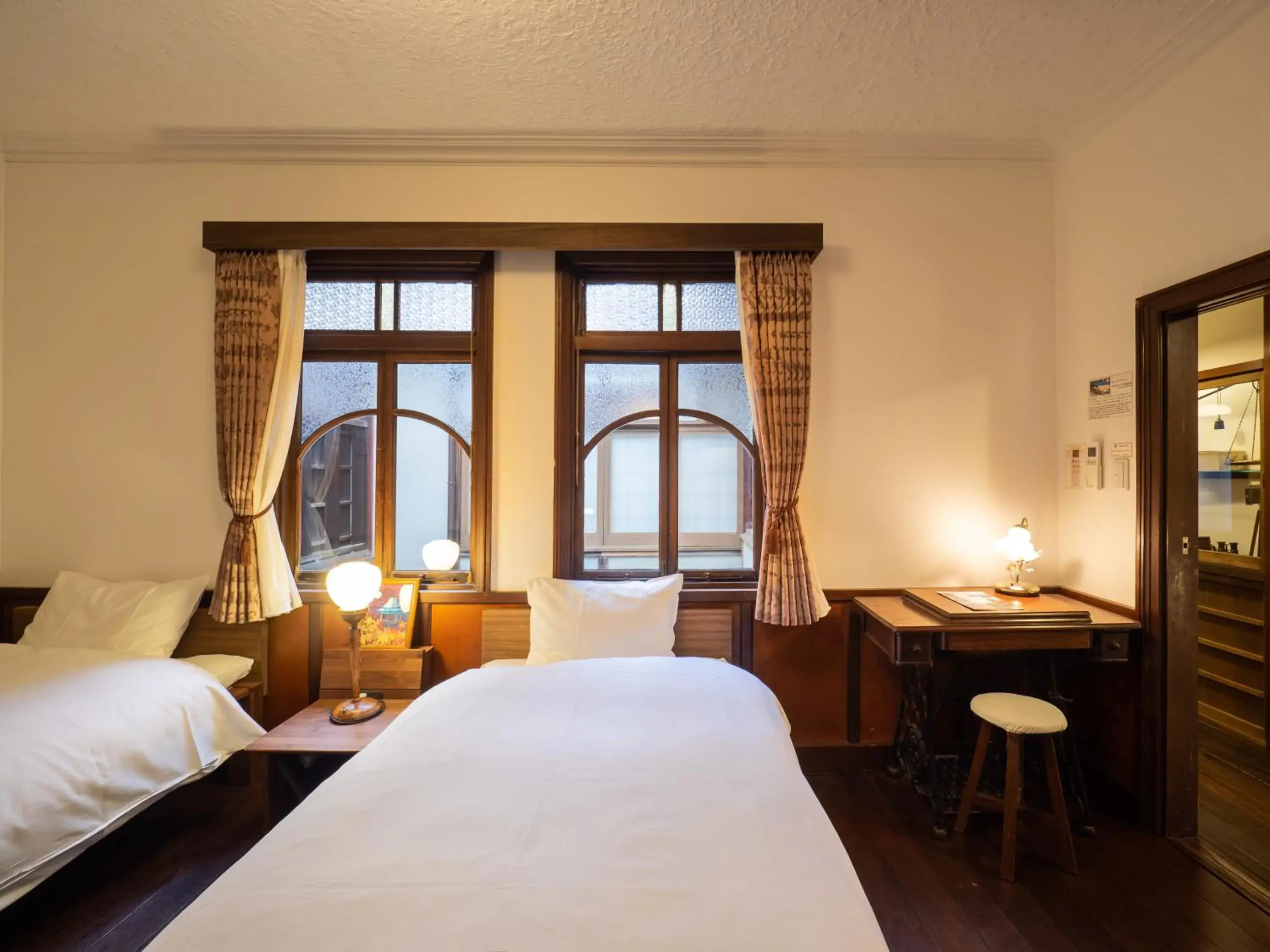 Twin Room with Shared Bathroom - single occupancy in Inase Otsu Machiya Bed and Breakfast Twin Room with Shared Bathroom - single occupancy in Inase Otsu Machiya Bed and Breakfast