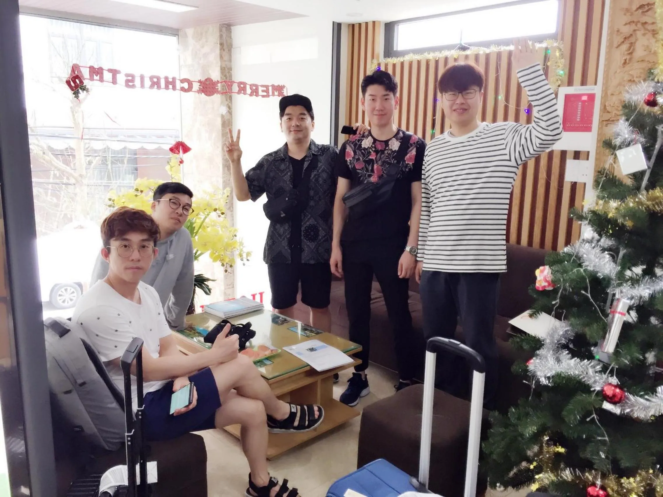 group of guests in Trang Ngan Hotel by THG