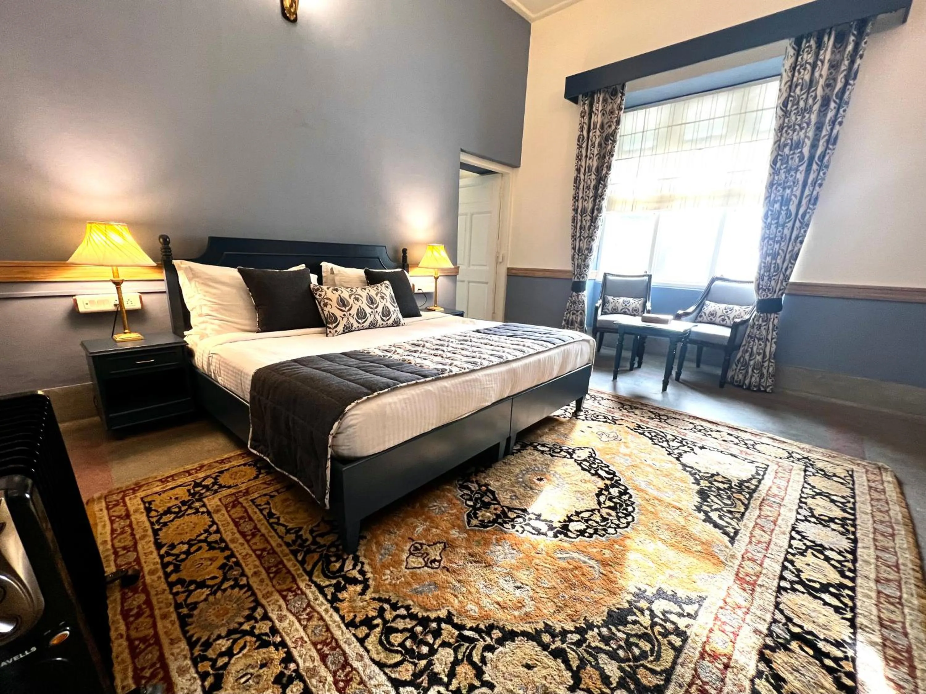 Bedroom, Bed in Brij Villa, Dalhousie - A Colonial Luxury Retreat