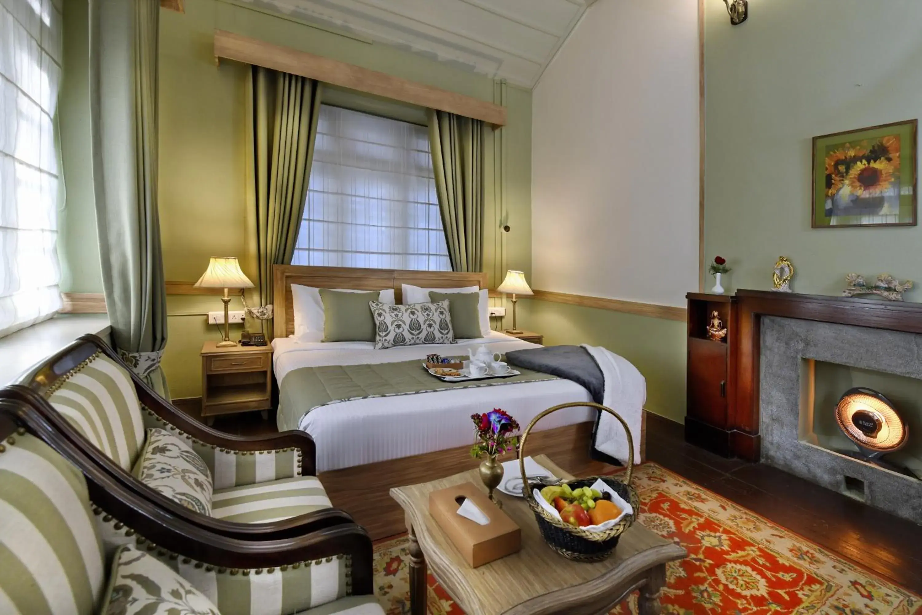 Bedroom in Brij Villa, Dalhousie - A Colonial Luxury Retreat Bedroom in Brij Villa, Dalhousie - A Colonial Luxury Retreat