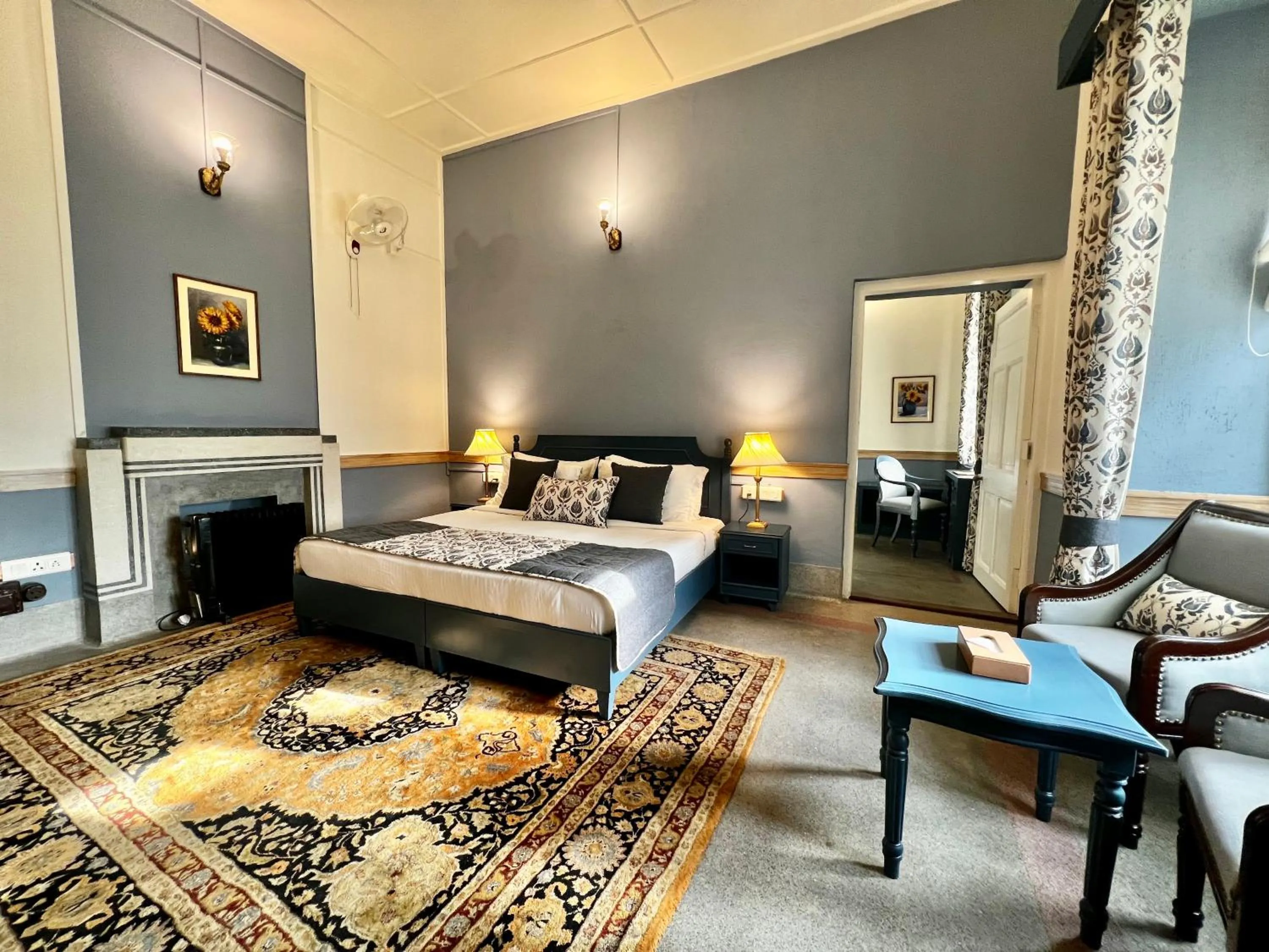 Bedroom, Bed in Brij Villa, Dalhousie - A Colonial Luxury Retreat