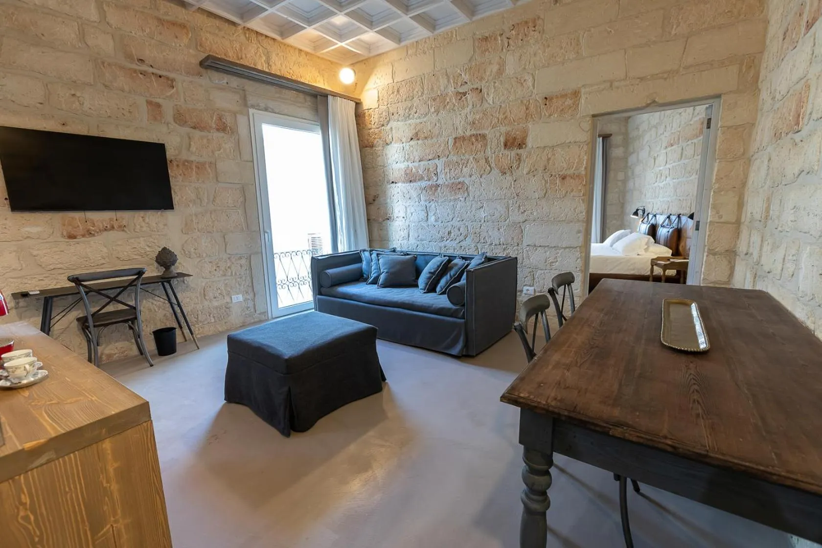Seating area in Palazzo Sant'Anna Lecce