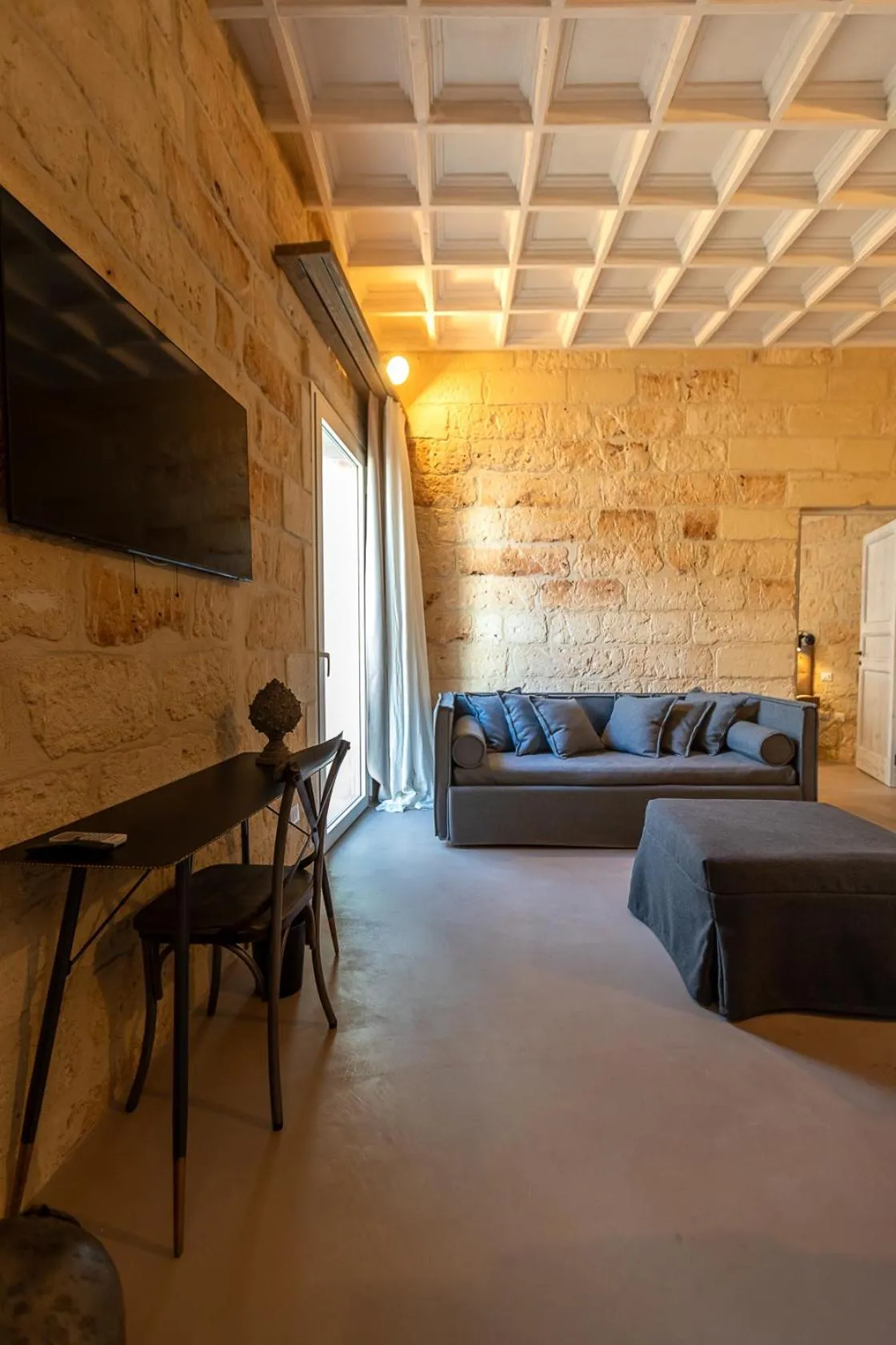 Seating area, Bed in Palazzo Sant'Anna Lecce