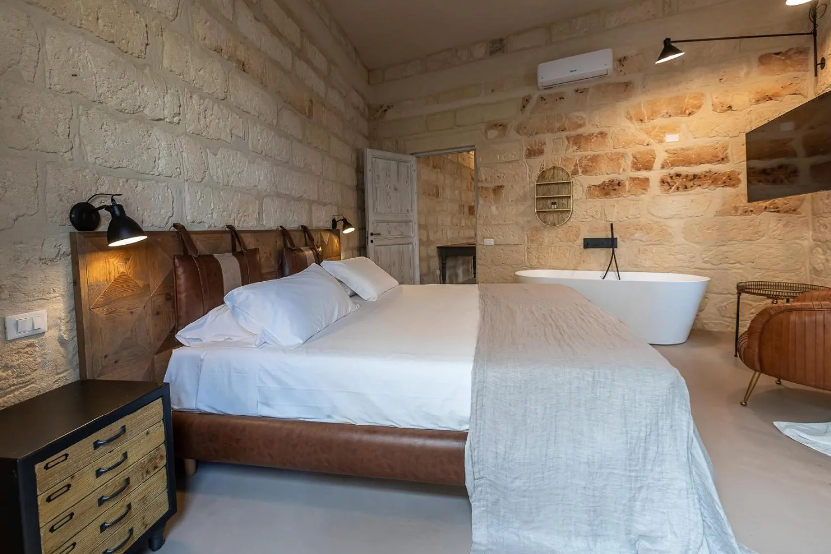 Bedroom, Bed in Palazzo Sant'Anna Lecce