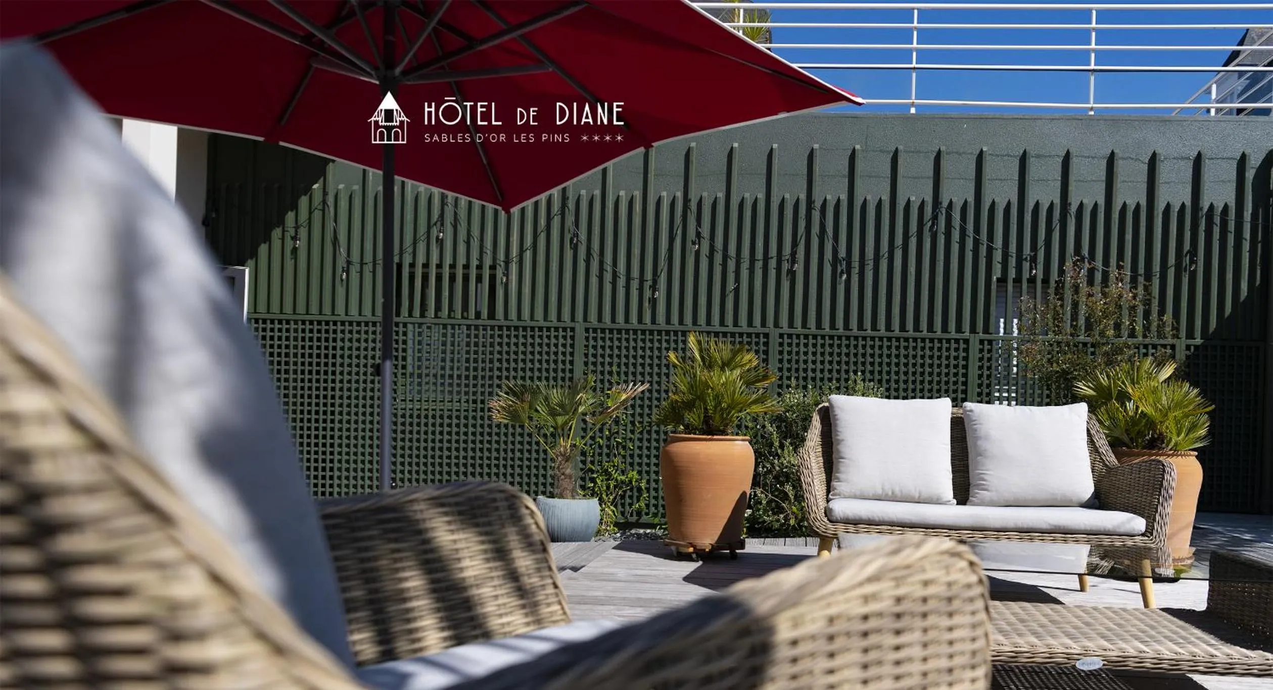 Patio in Hotel De Diane