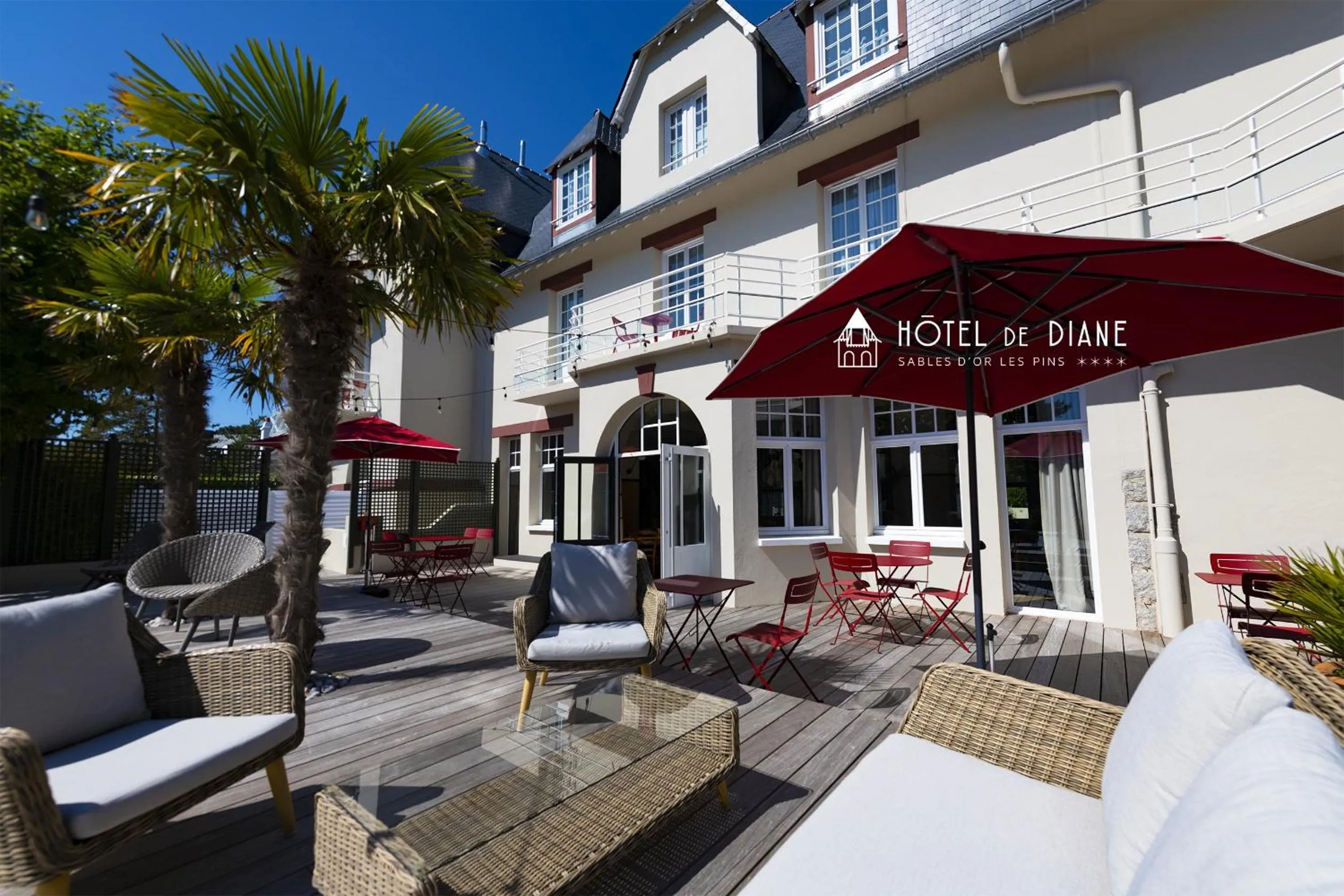 Patio in Hotel De Diane