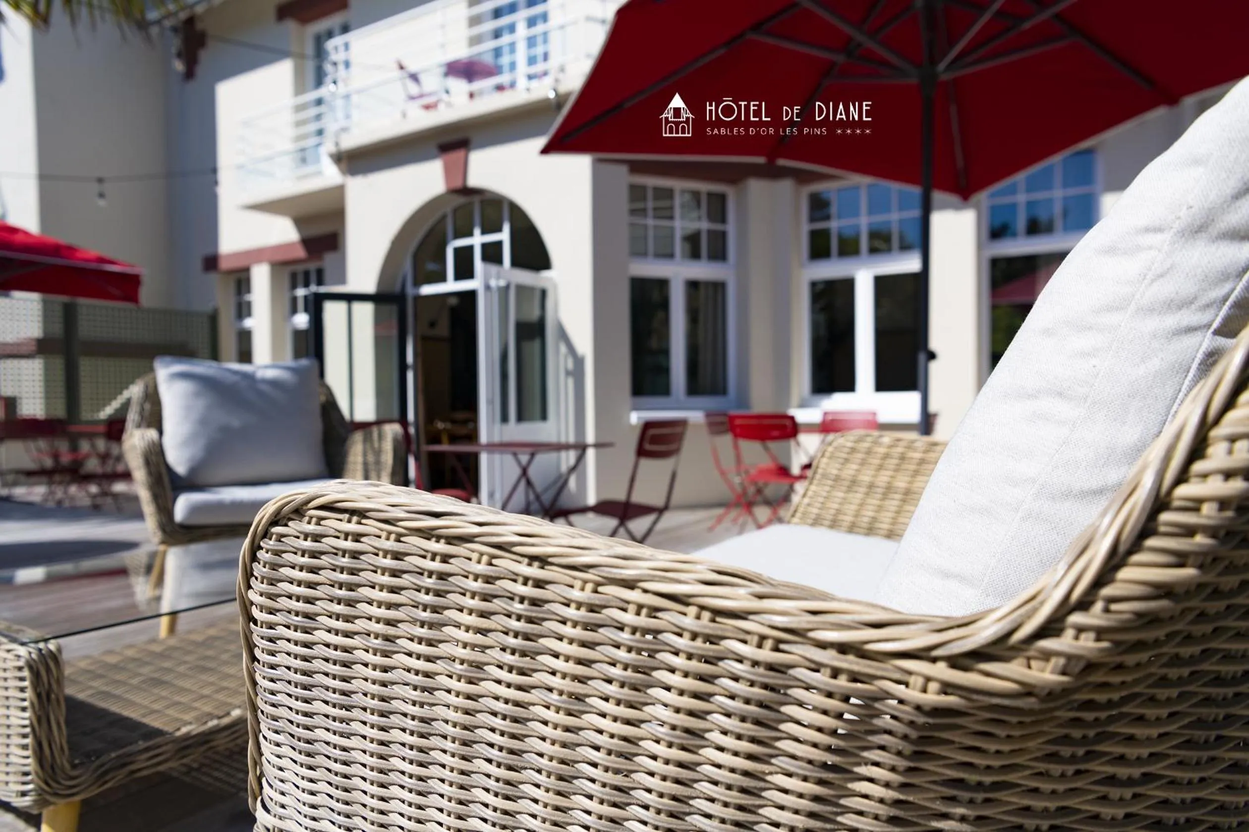 Patio in Hotel De Diane