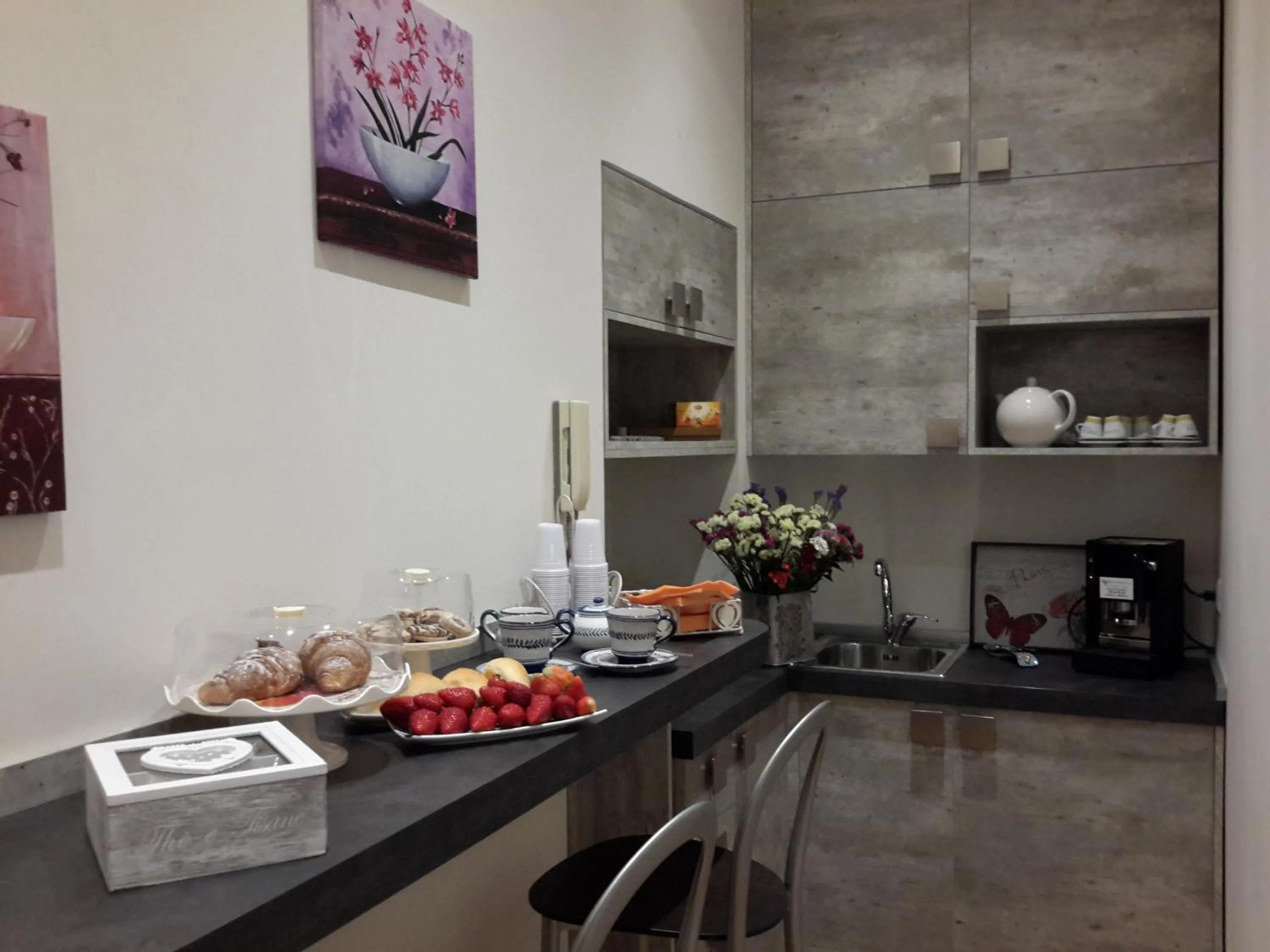 Communal kitchen in Le Stanze di Penelope