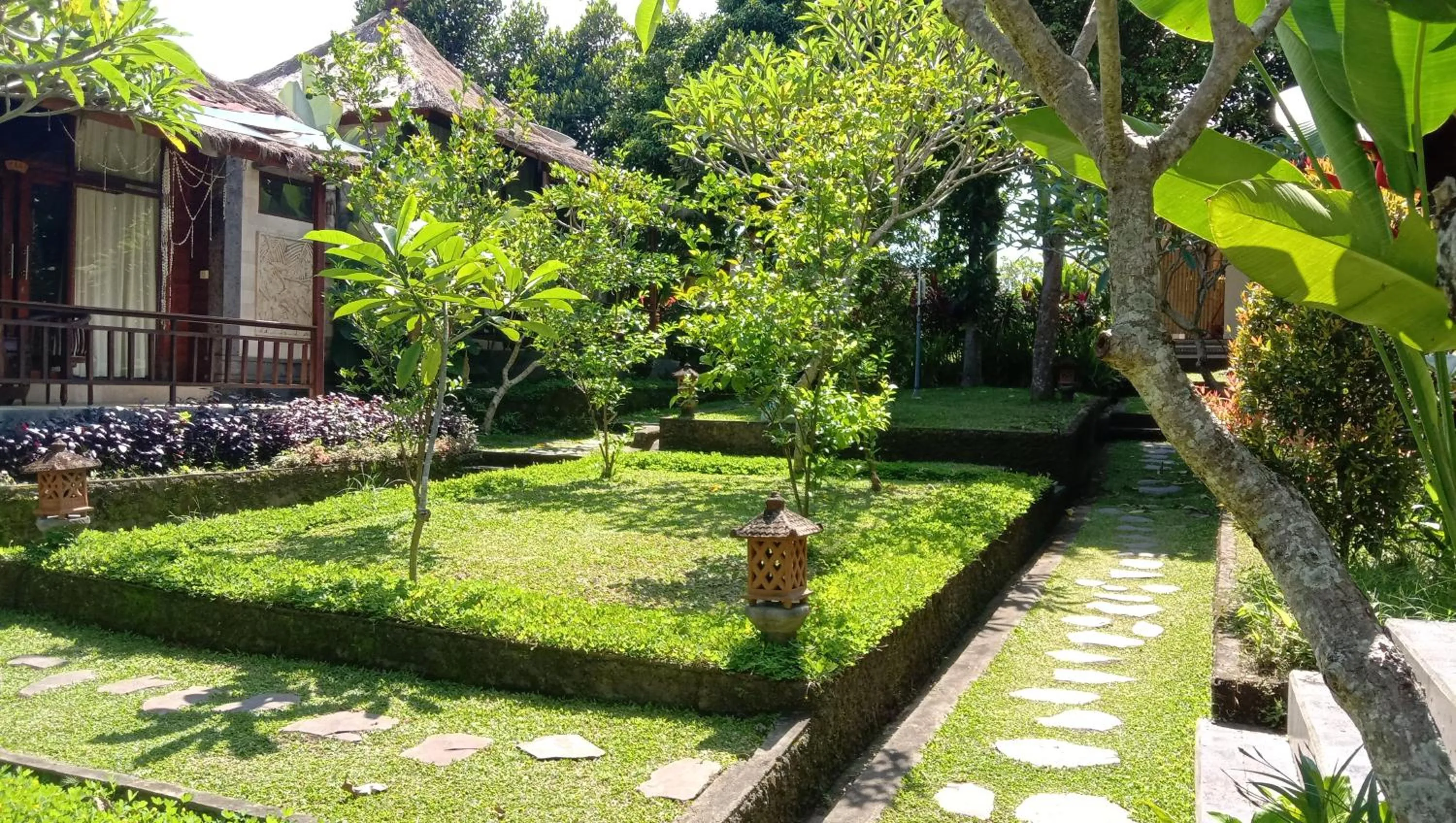 Garden view in Astawa House