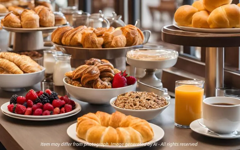 Food and drinks in Hôtel des Trois Massifs