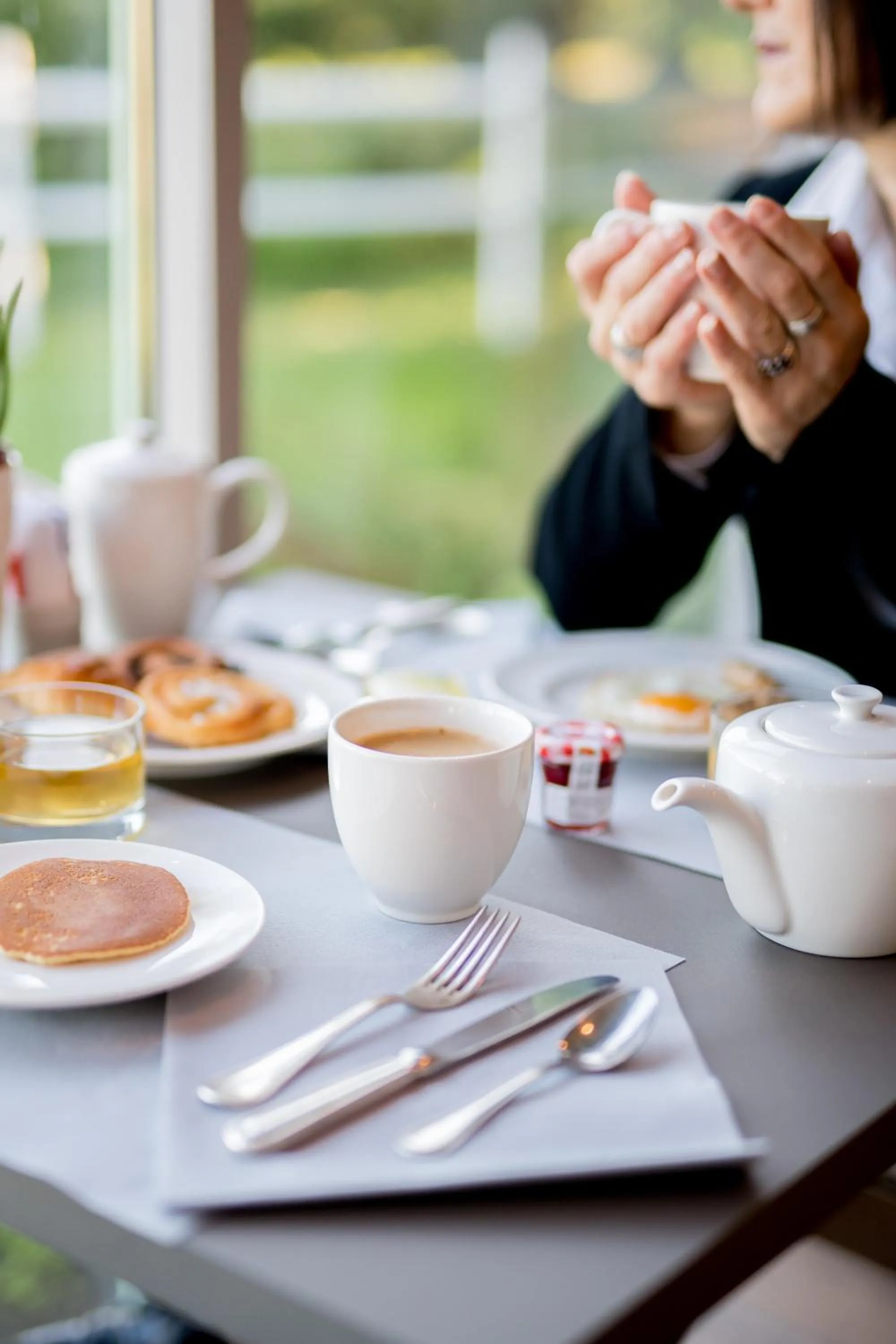 Continental breakfast in Logis Hôtels- Hôtel et Restaurant Domaine de Fompeyre
