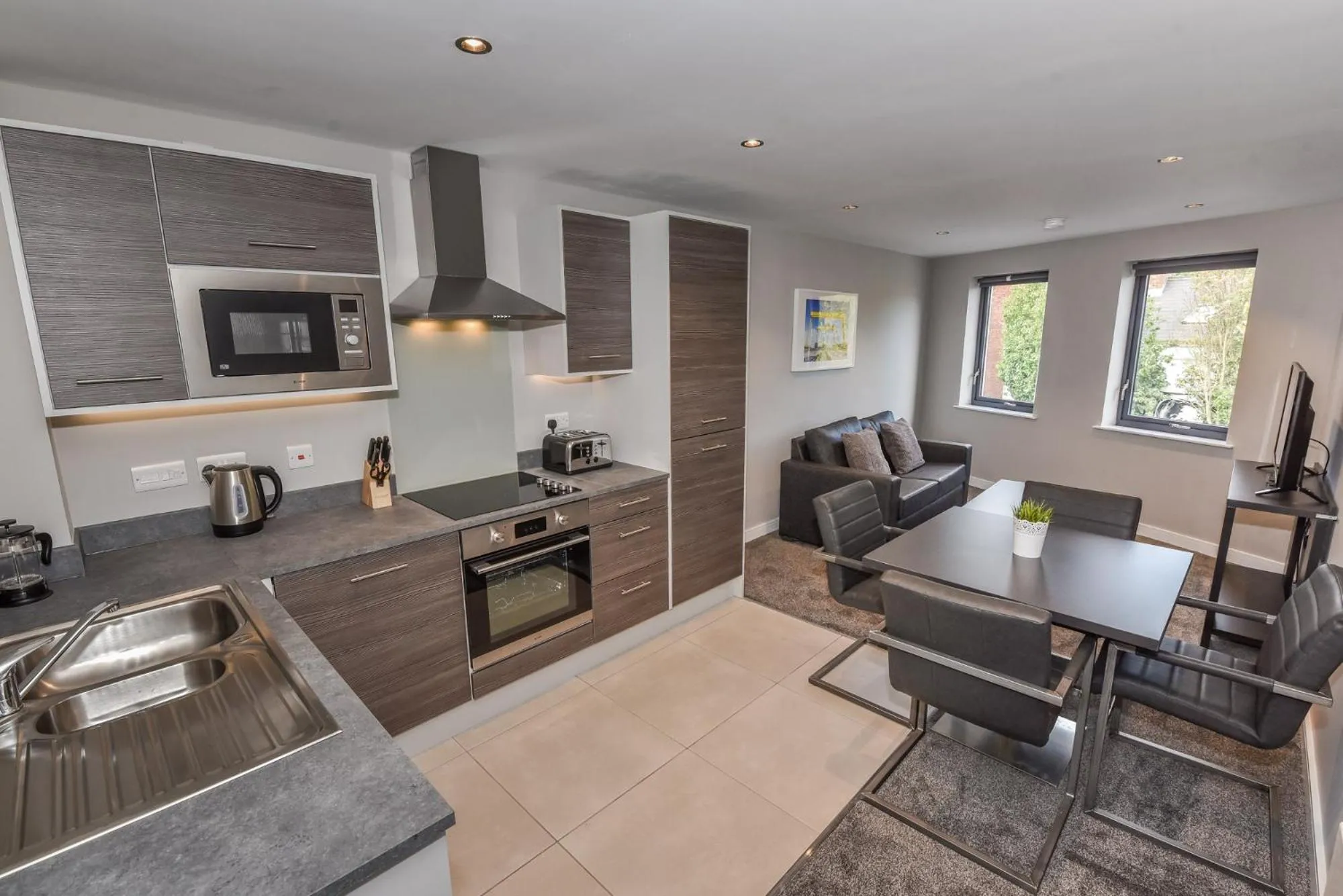 Kitchen or kitchenette in Dream Apartments St Thomas Hall