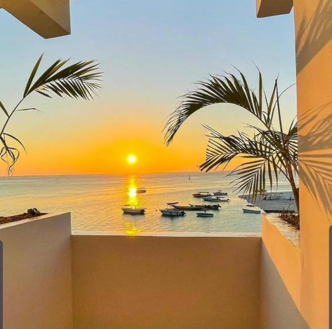 Sunset in SunSeaBar Beach Resort