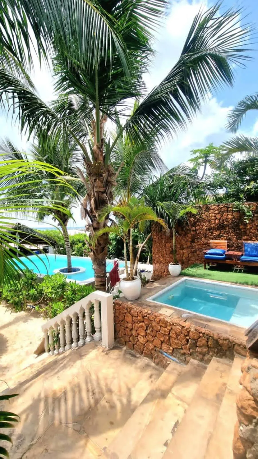 Pool view in SunSeaBar Beach Resort