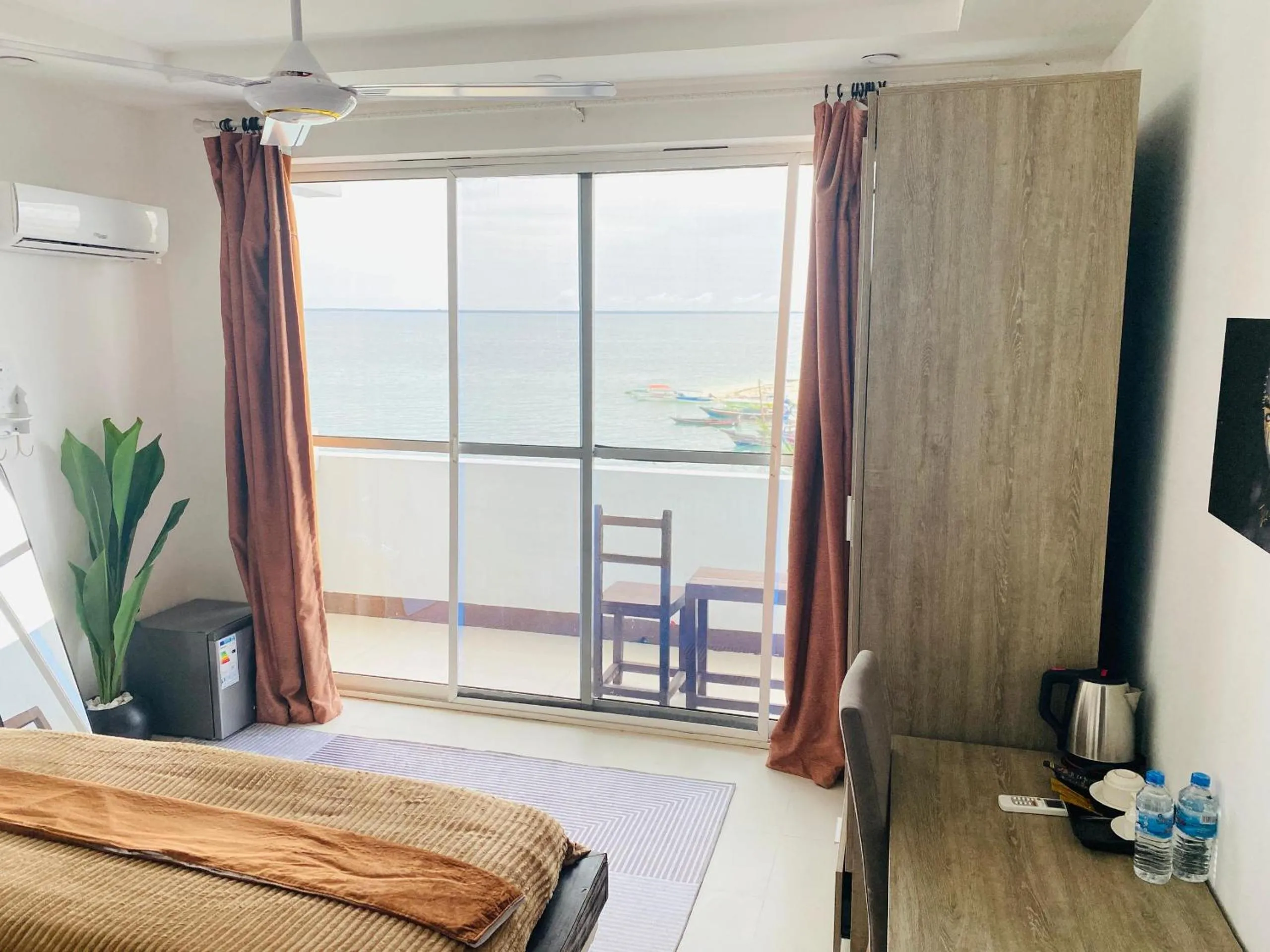 View (from property/room), Bed in SunSeaBar Beach Resort