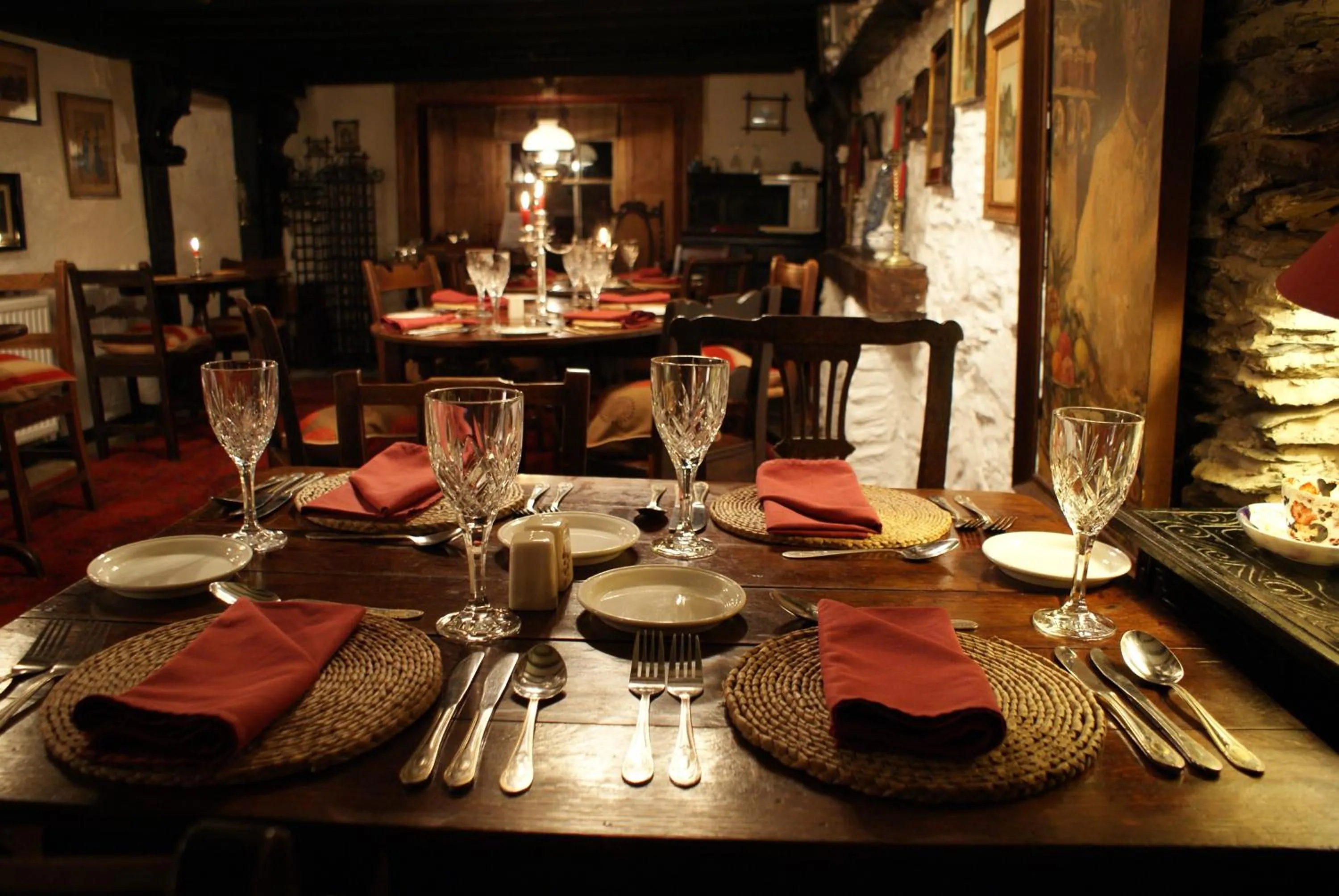 Dining area in Ty Gwyn Hotel