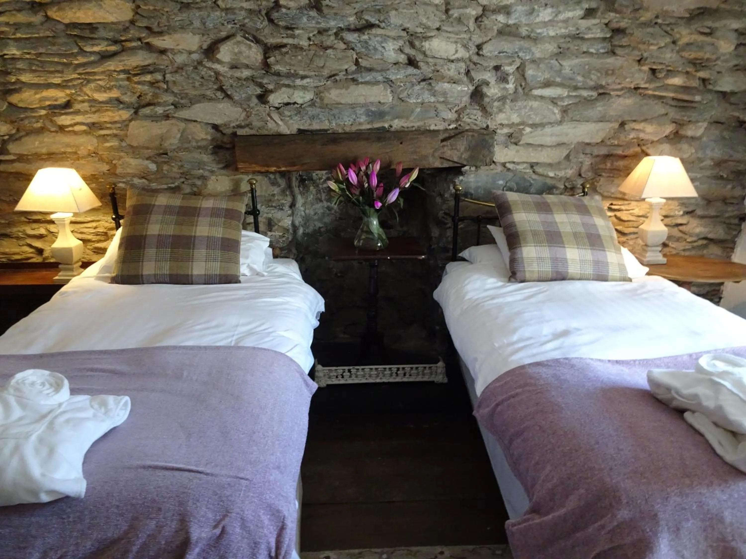 Bed in Ty Gwyn Hotel