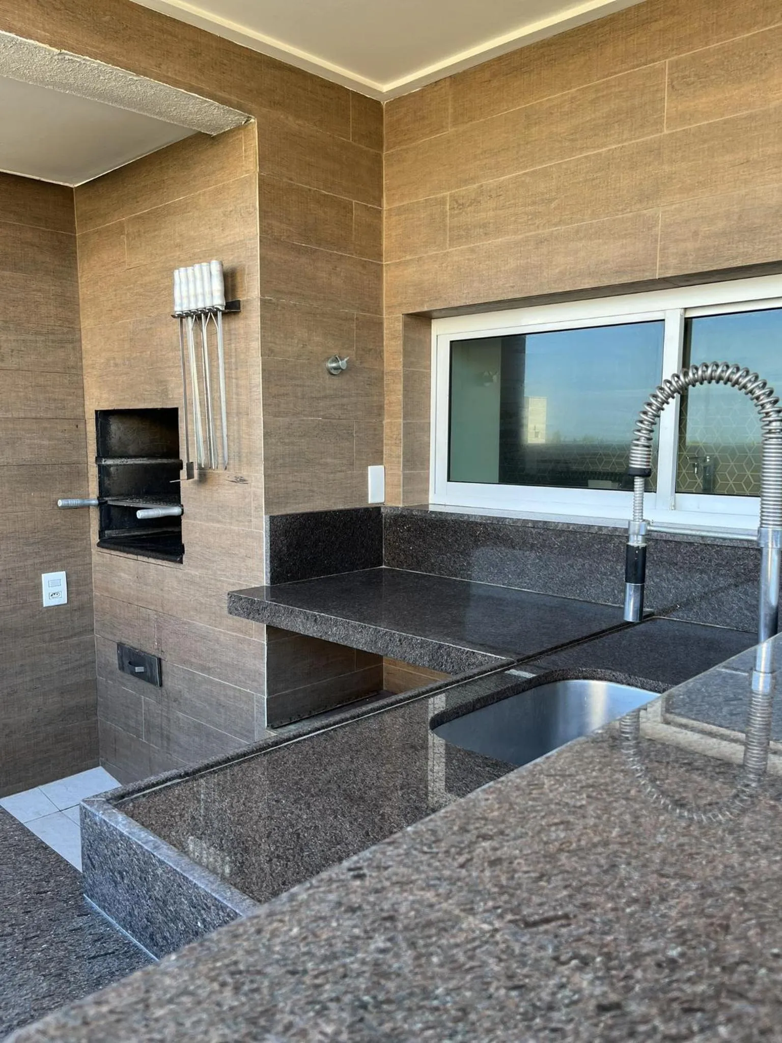 BBQ facilities in Golf Ville Resort Brisa do Golf -Apartamentos e Cobertura