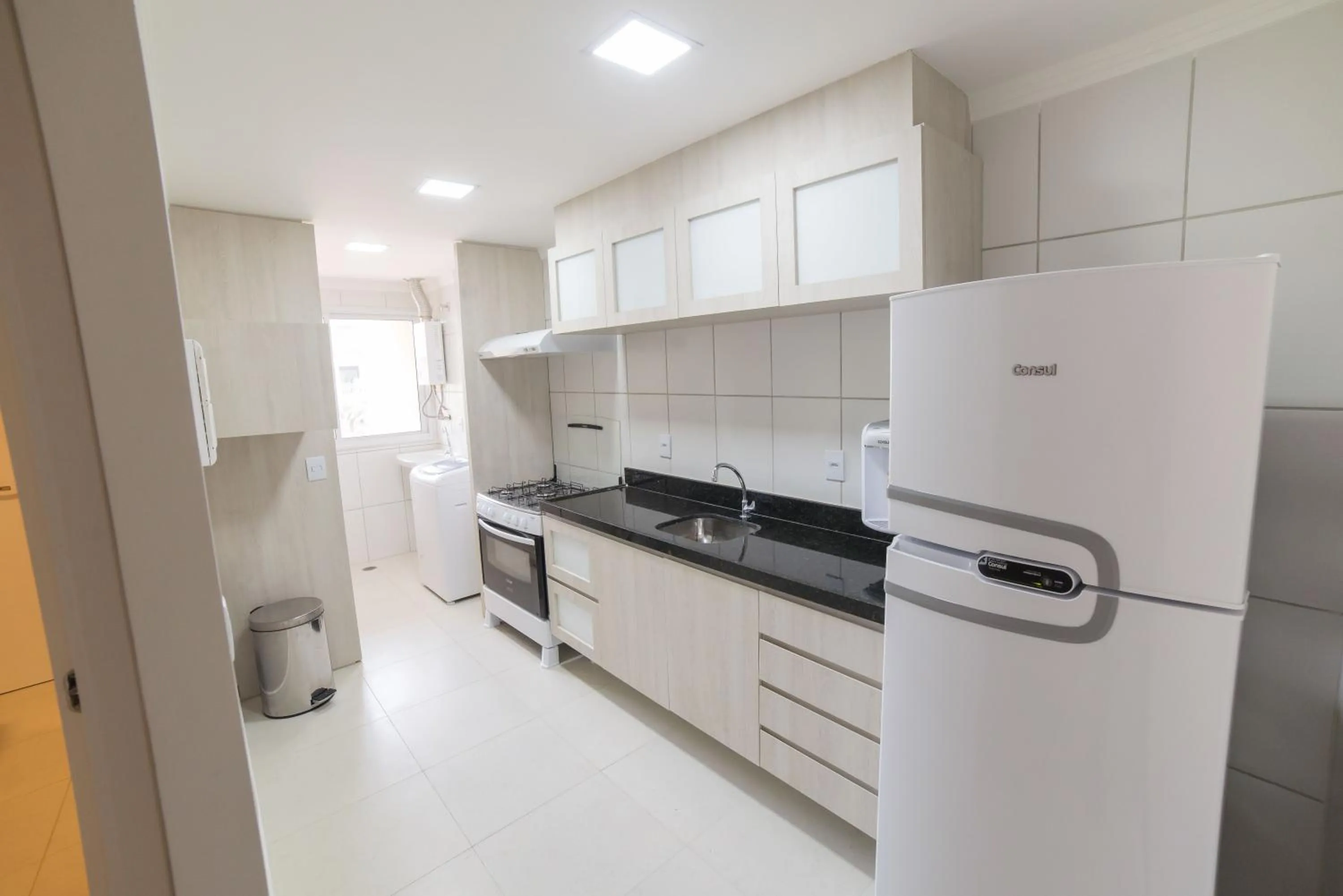 Kitchen or kitchenette in Golf Ville Resort Brisa do Golf -Apartamentos e Cobertura