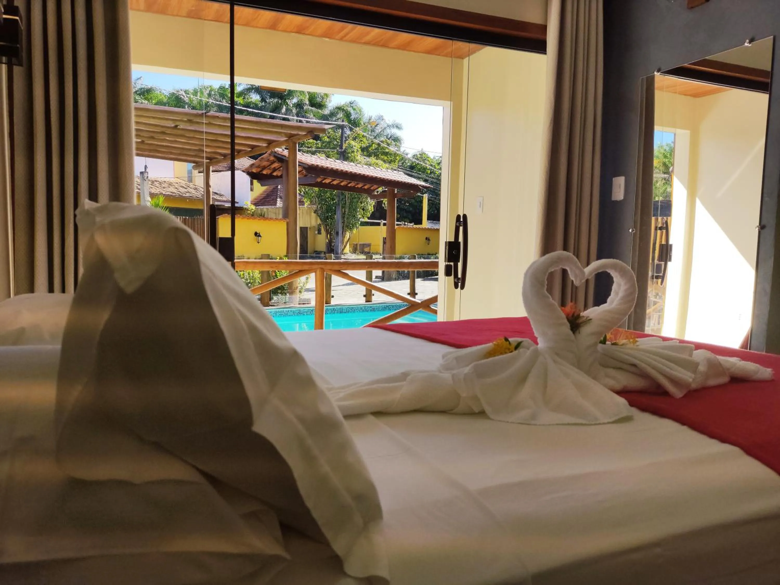 Bed in Pousada Recanto da Concha