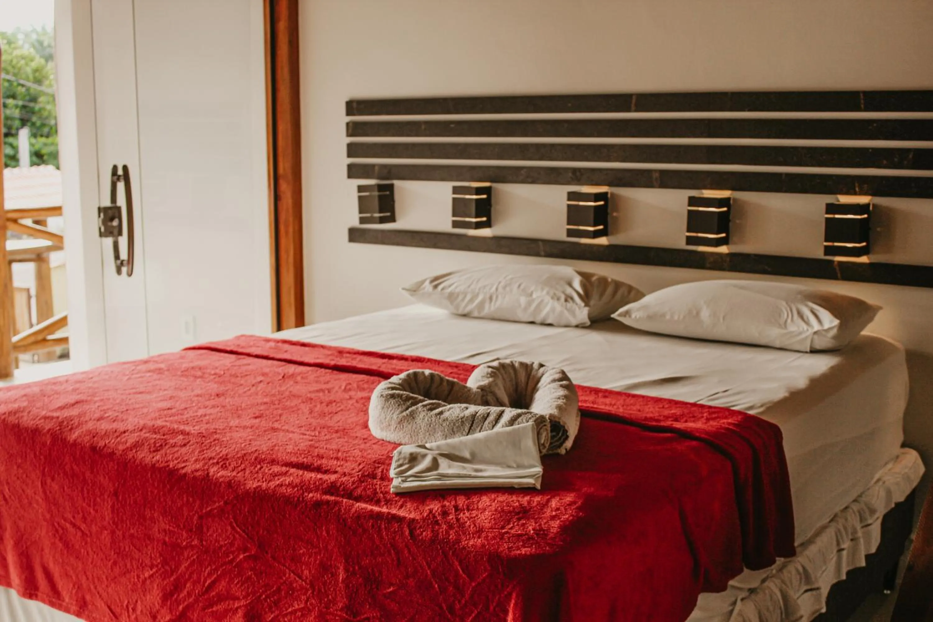 Bed in Pousada Recanto da Concha
