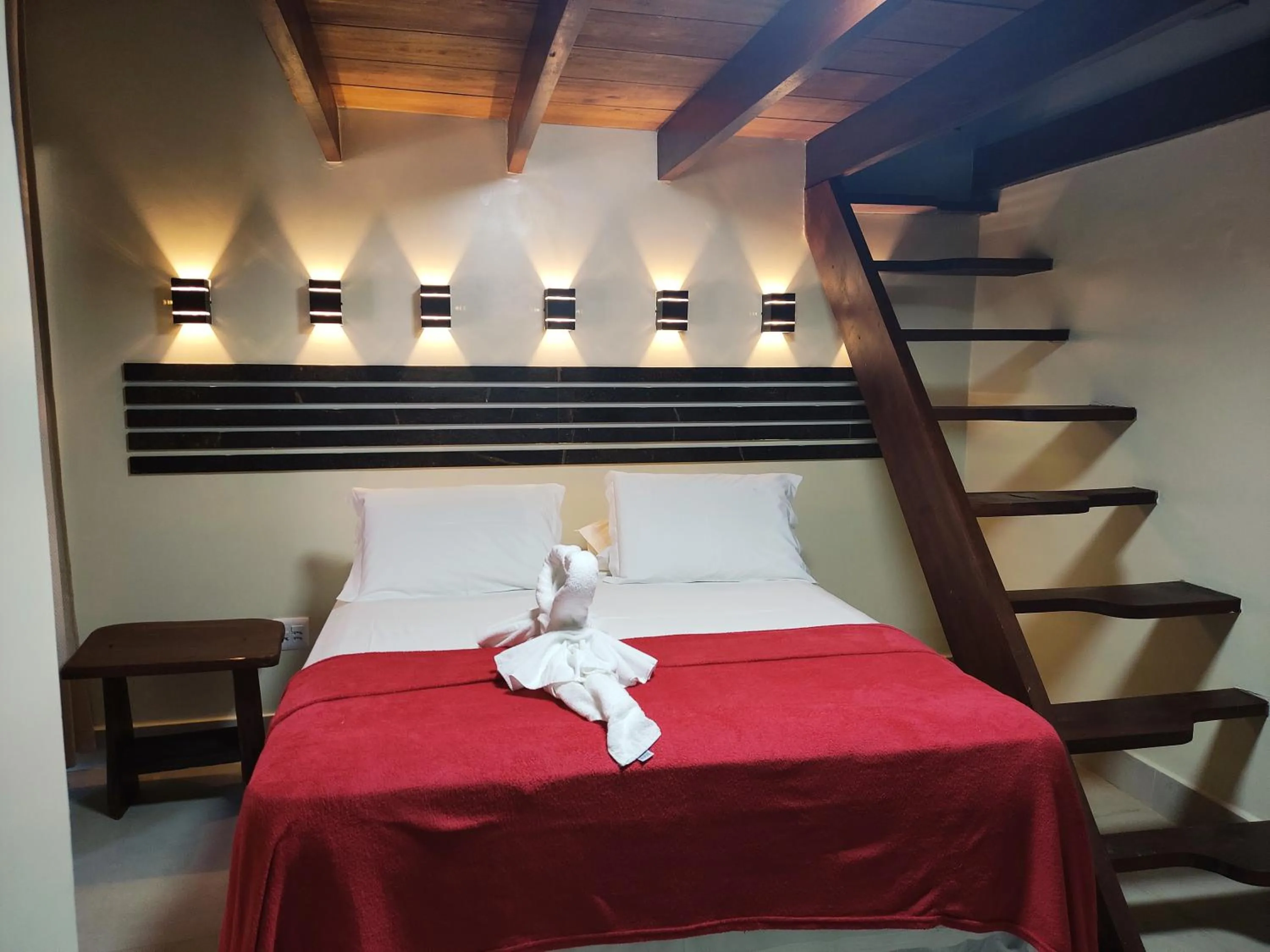 Bed in Pousada Recanto da Concha