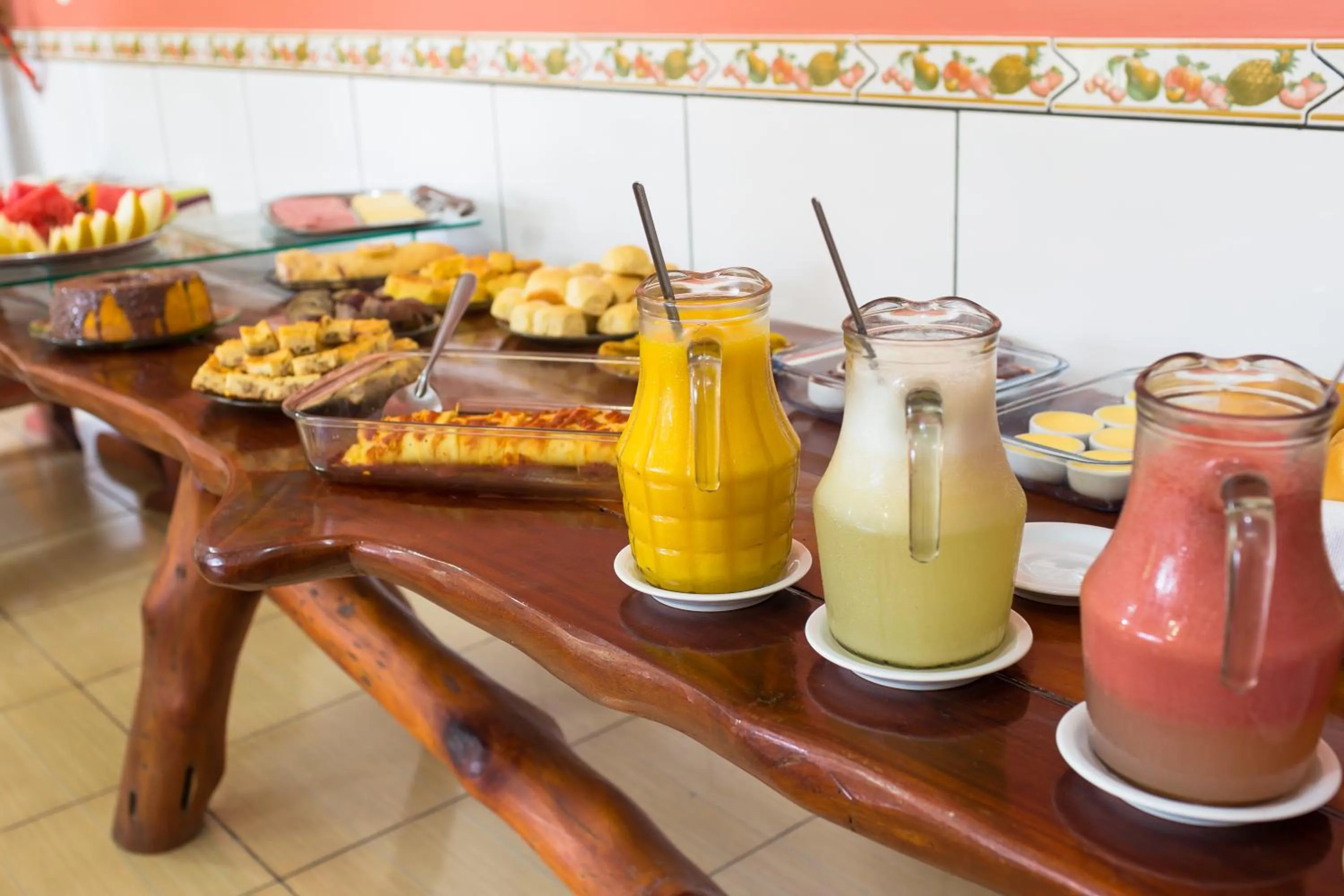 Food and drinks in Pousada Recanto da Concha