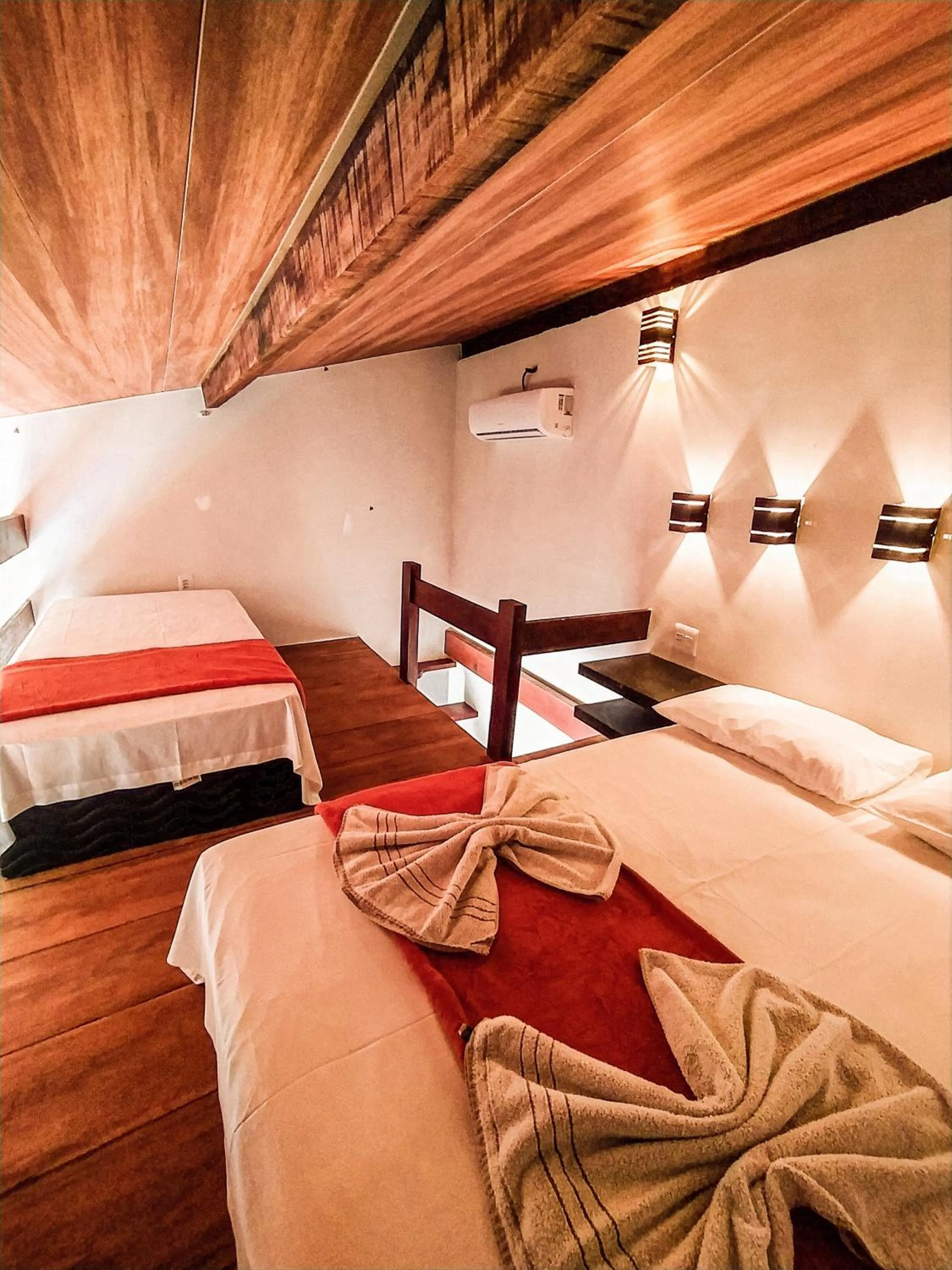 Bed in Pousada Recanto da Concha