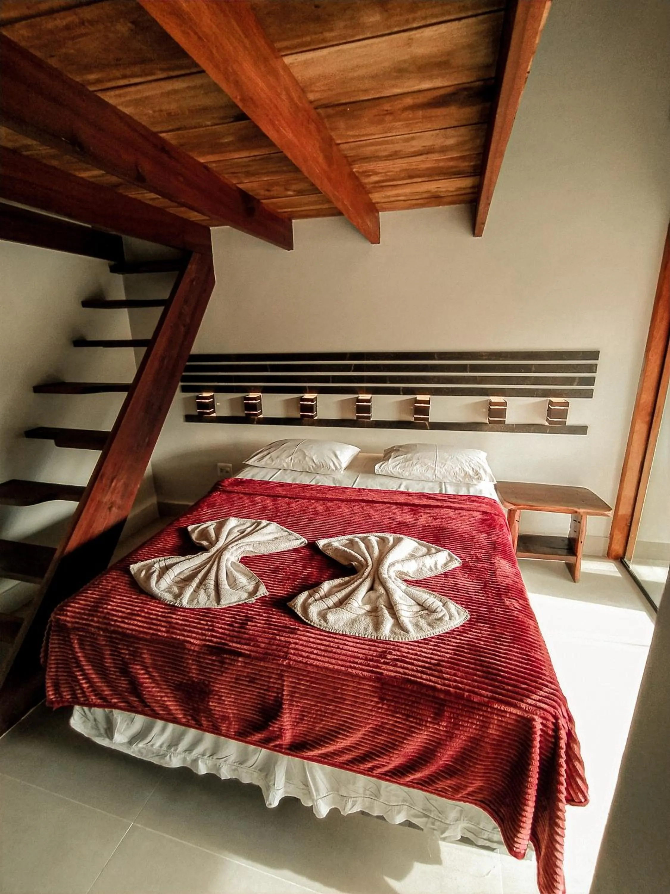 Bed in Pousada Recanto da Concha