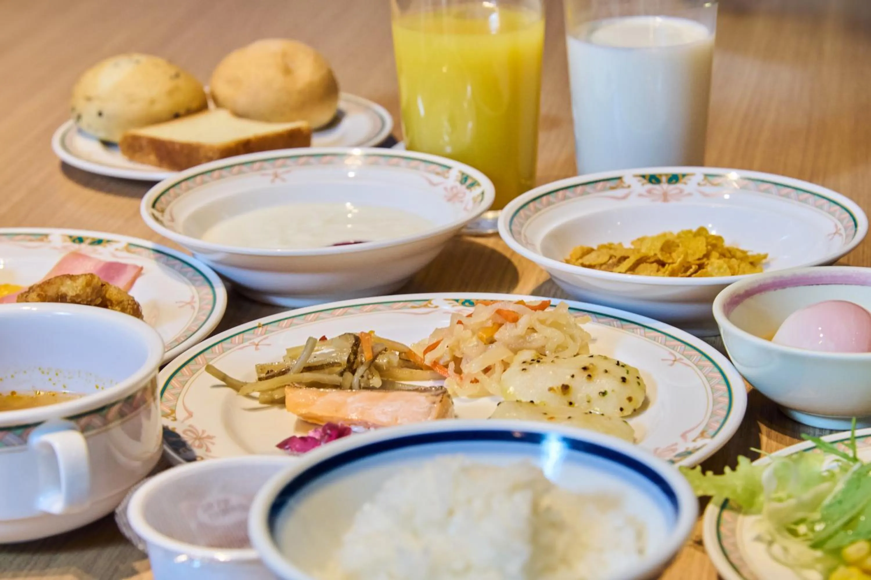 Buffet breakfast in Hotel Kumamoto Terrsa