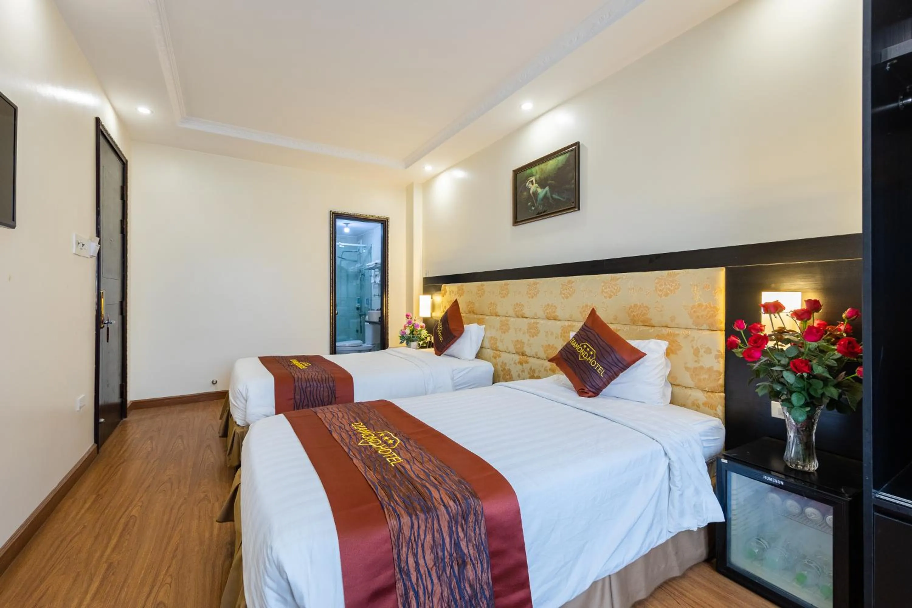 Bed in Diamond Hotel