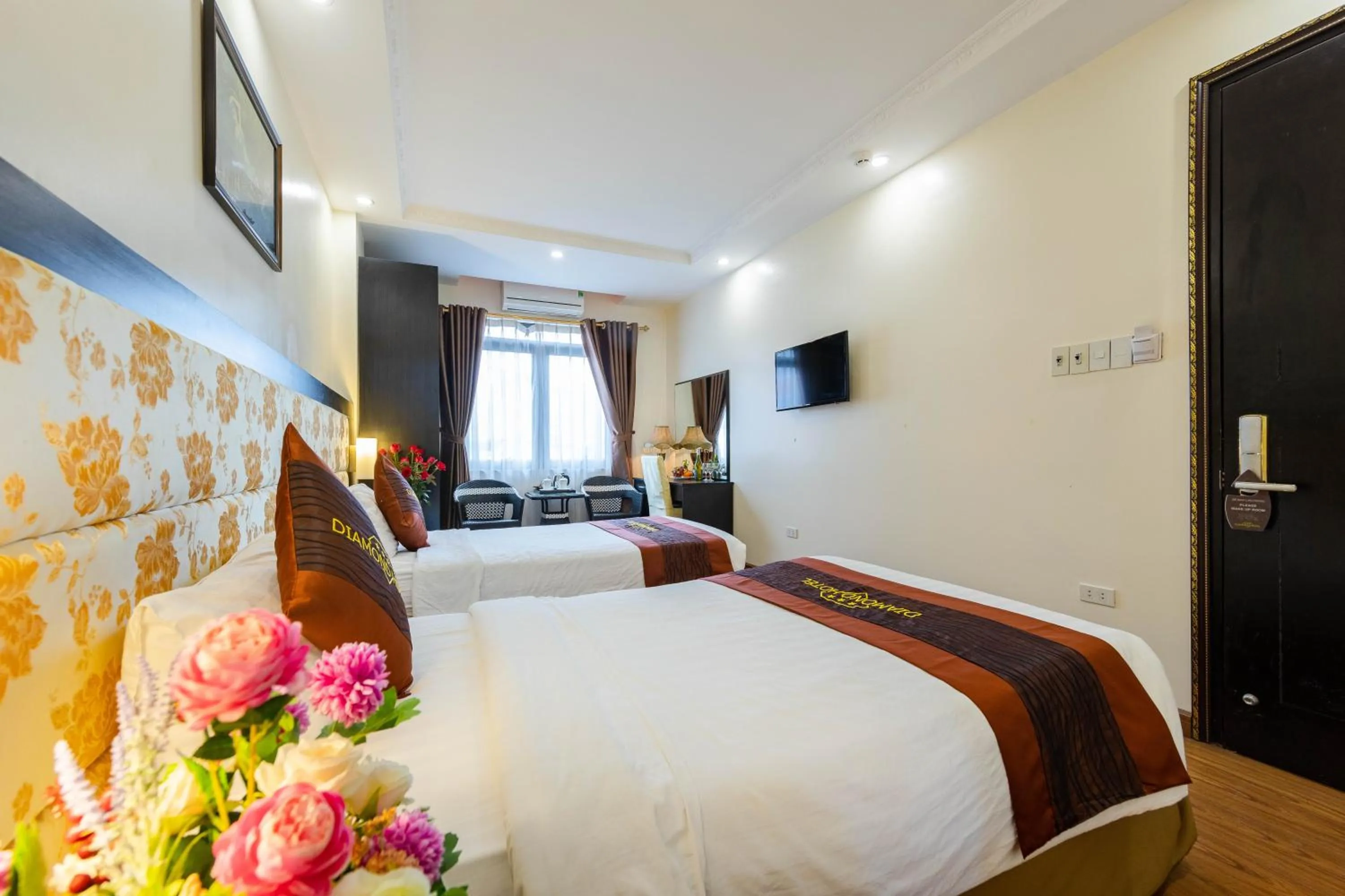 Bed in Diamond Hotel