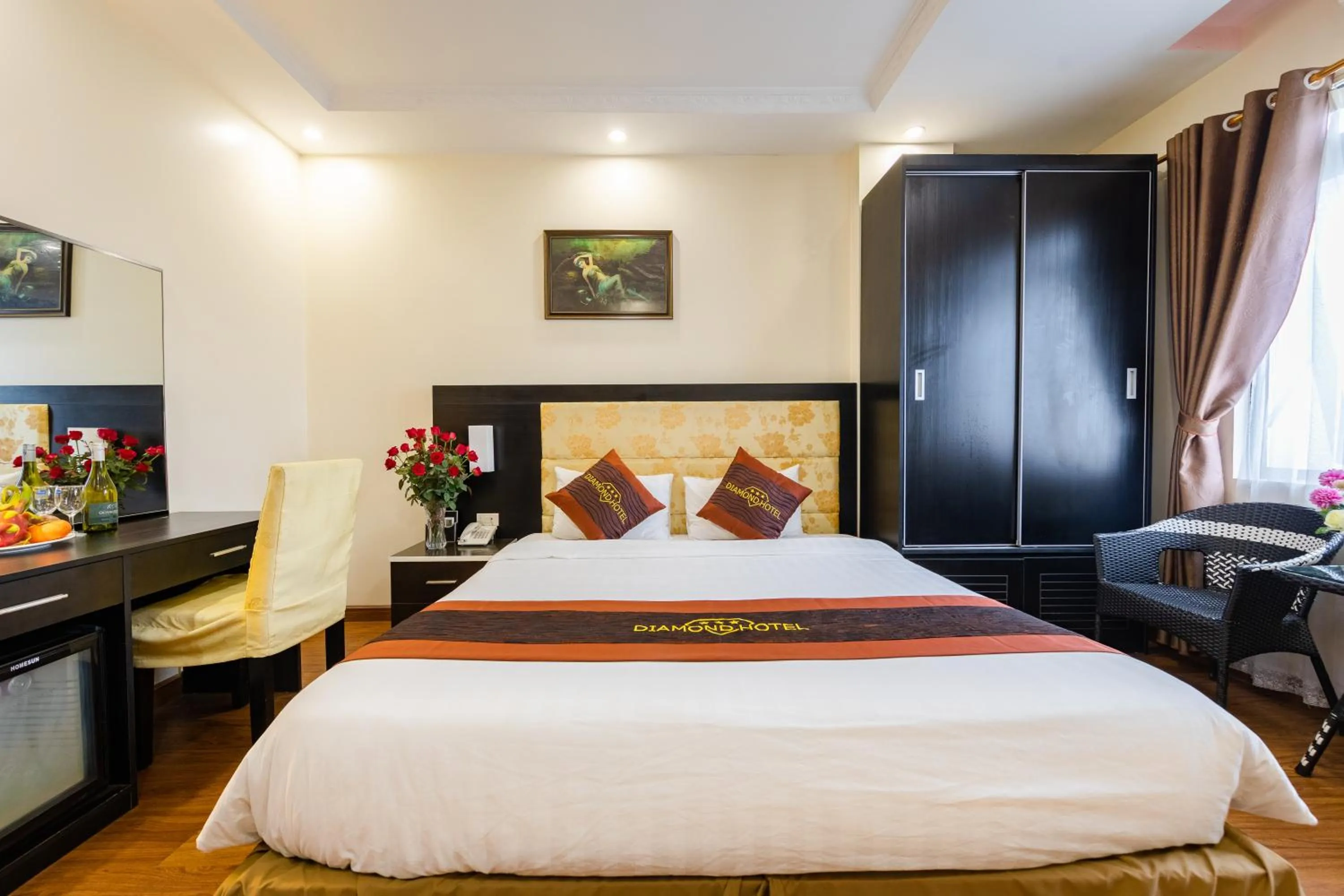 Bed in Diamond Hotel