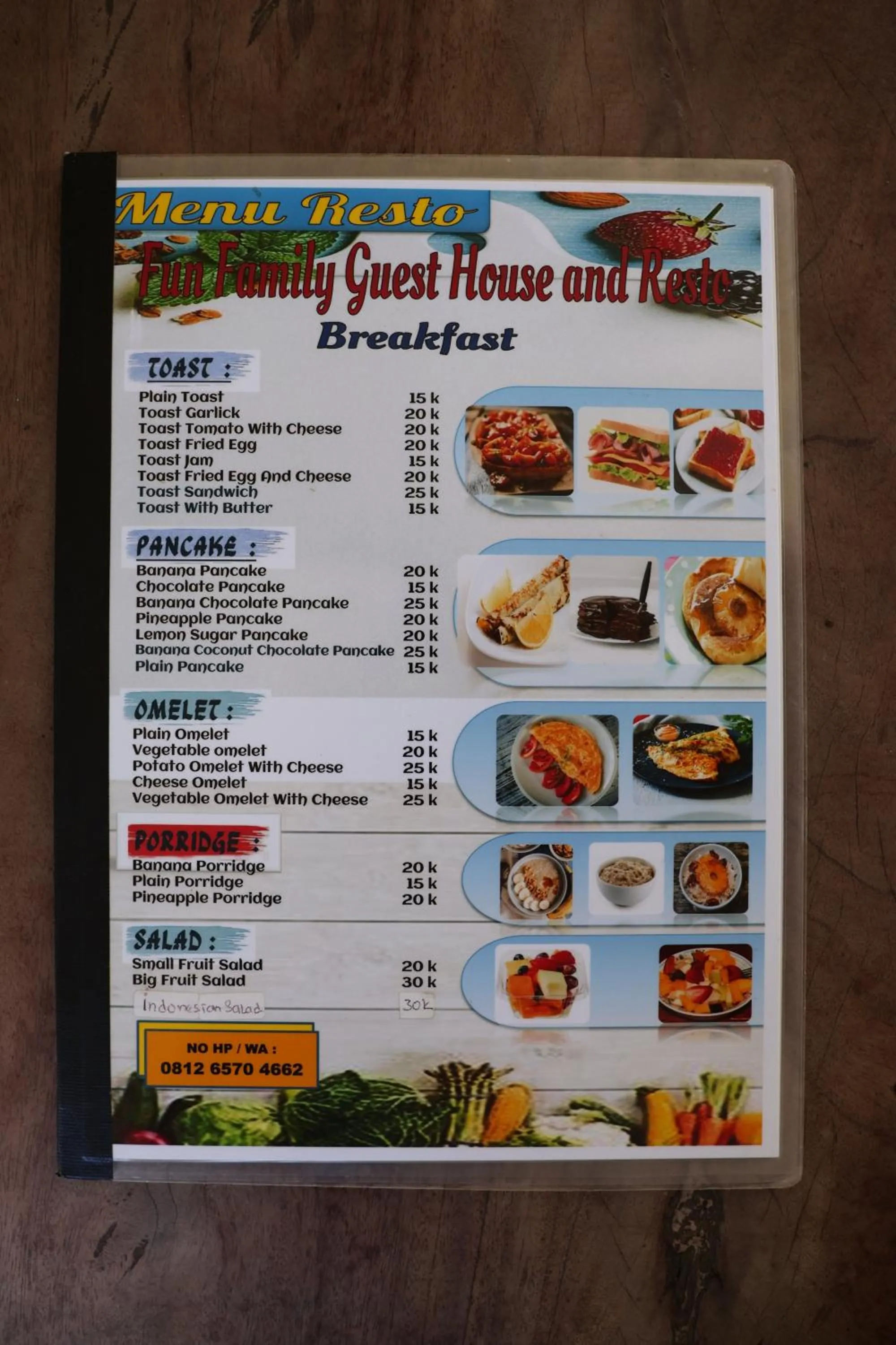 Food in Fun Family Guest House n Jungle Tour