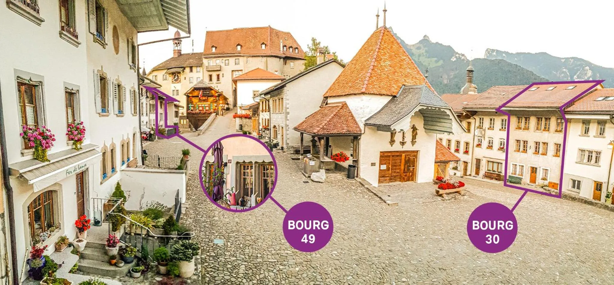 View (from property/room) in Au soleil de Gruyères chez Chantal