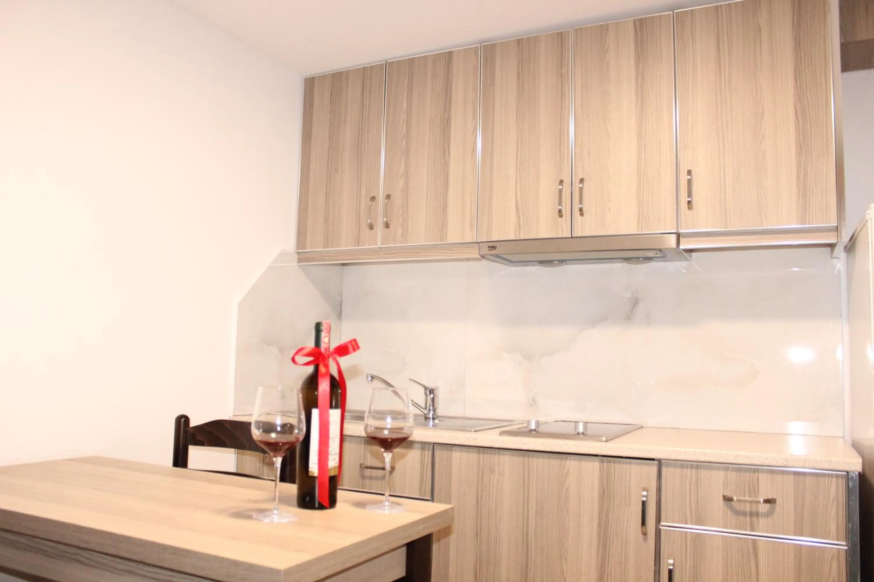 Kitchen or kitchenette in Bebi Hotel And Apartments