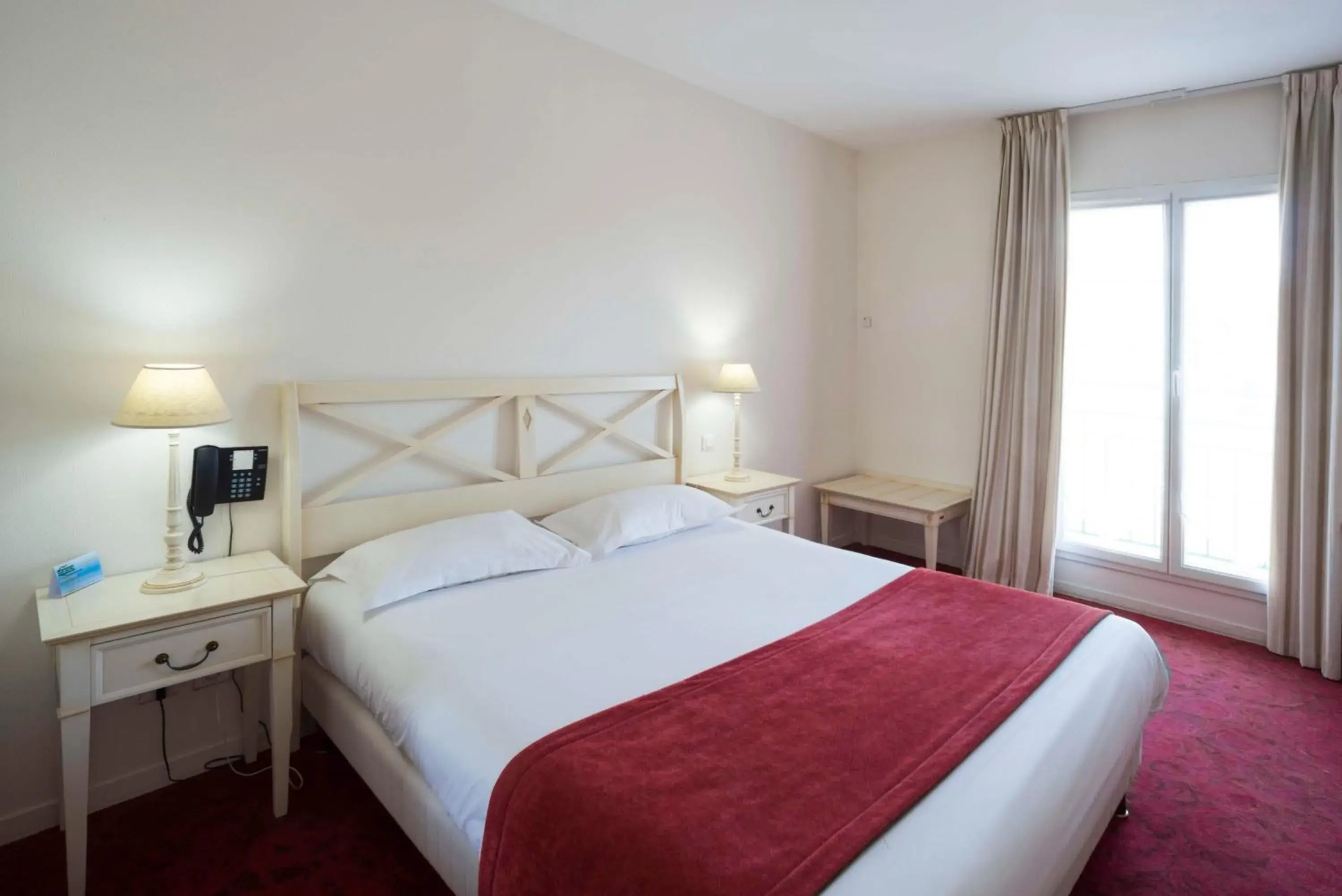 Bedroom, Bed in Brit Hotel Du Perche Bedroom, Bed in Brit Hotel Du Perche