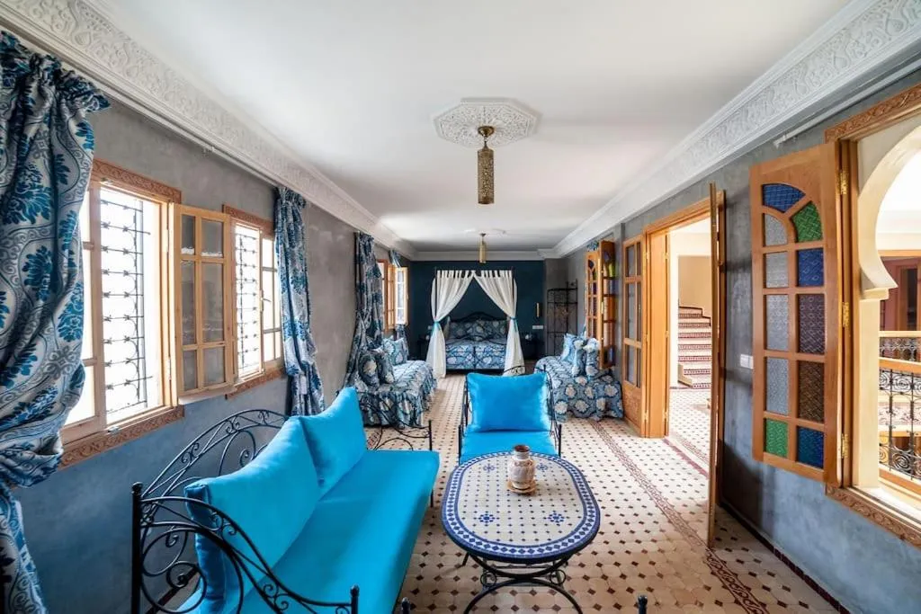 Seating area in Riad Dar Saidi