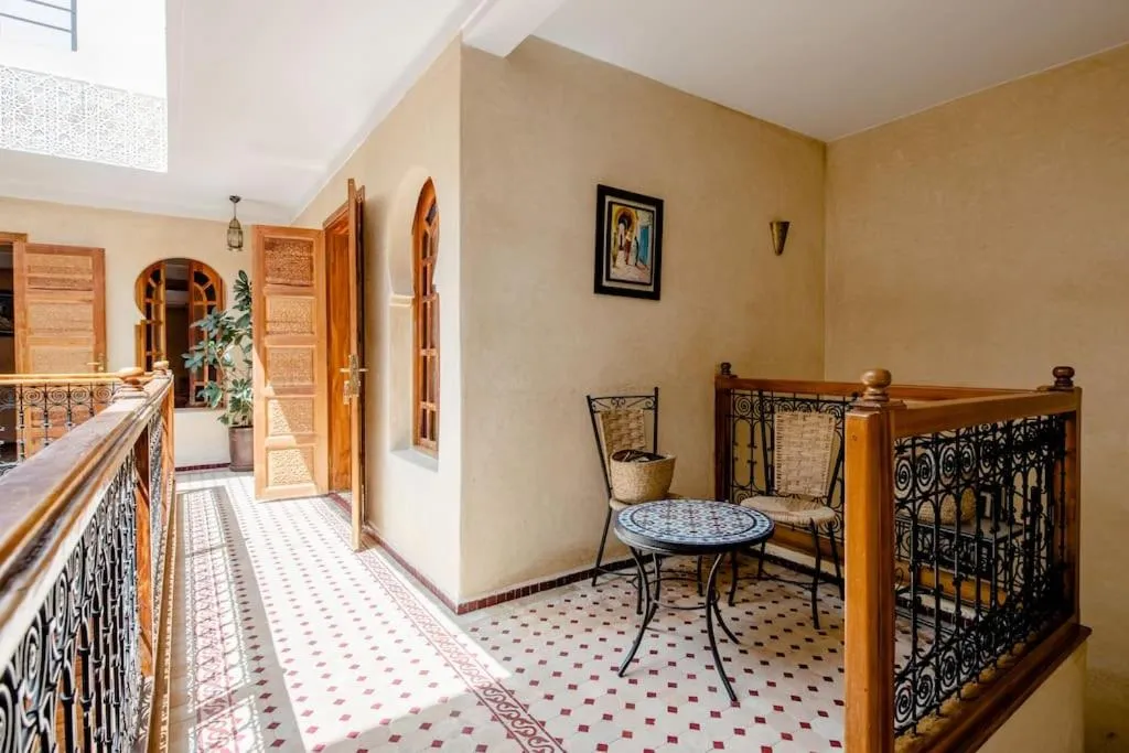 Seating area in Riad Dar Saidi