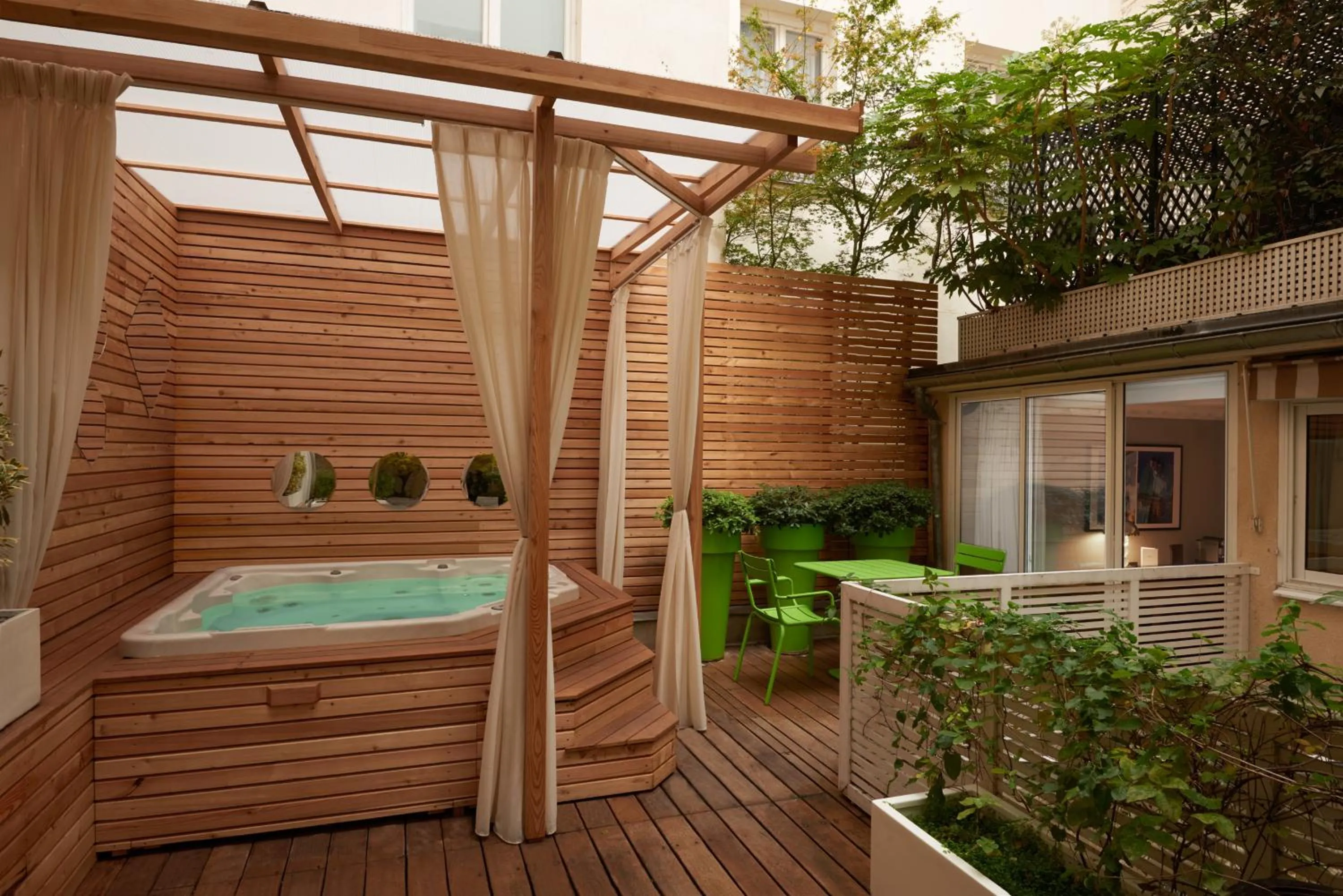 Patio in Le Mathurin Hotel & Spa