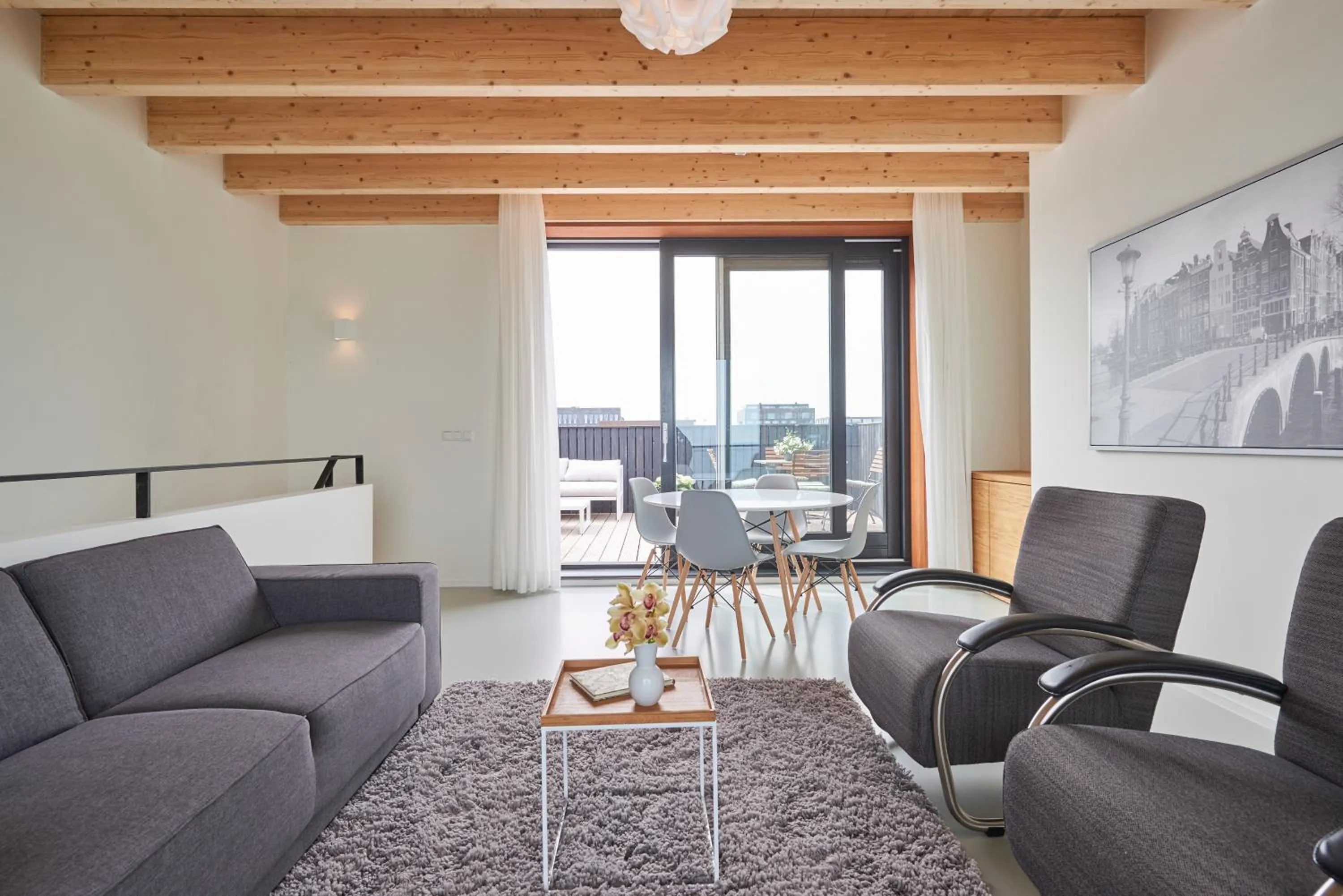 Balcony/Terrace in Lake View Apartment Amsterdam