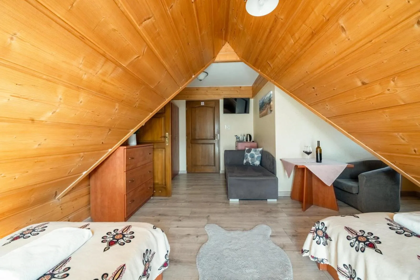 Bed in Willa u Anusia Jacuzzi & Sauna