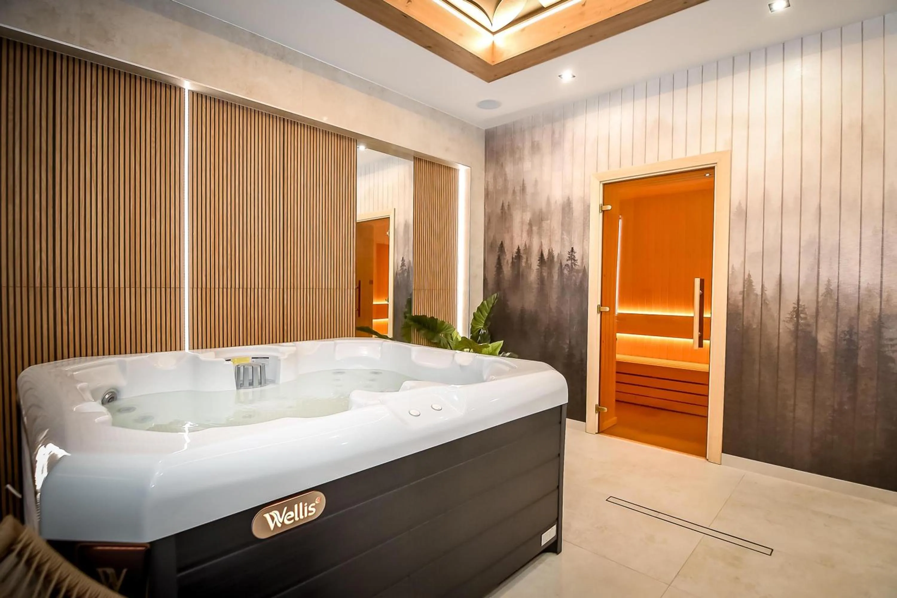 Hot Tub in Willa u Anusia Jacuzzi & Sauna