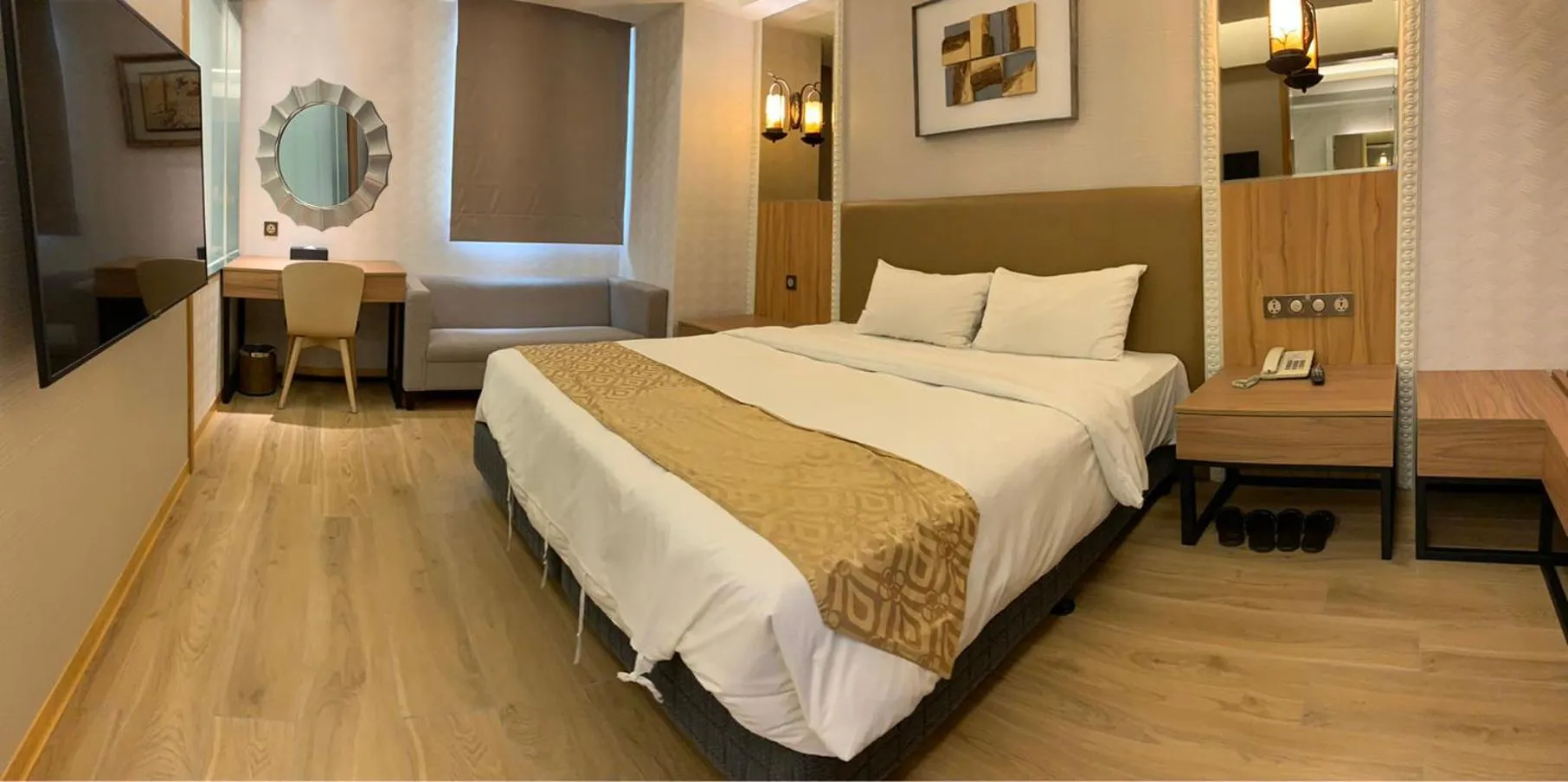 Bed in Wang Fu Hotel